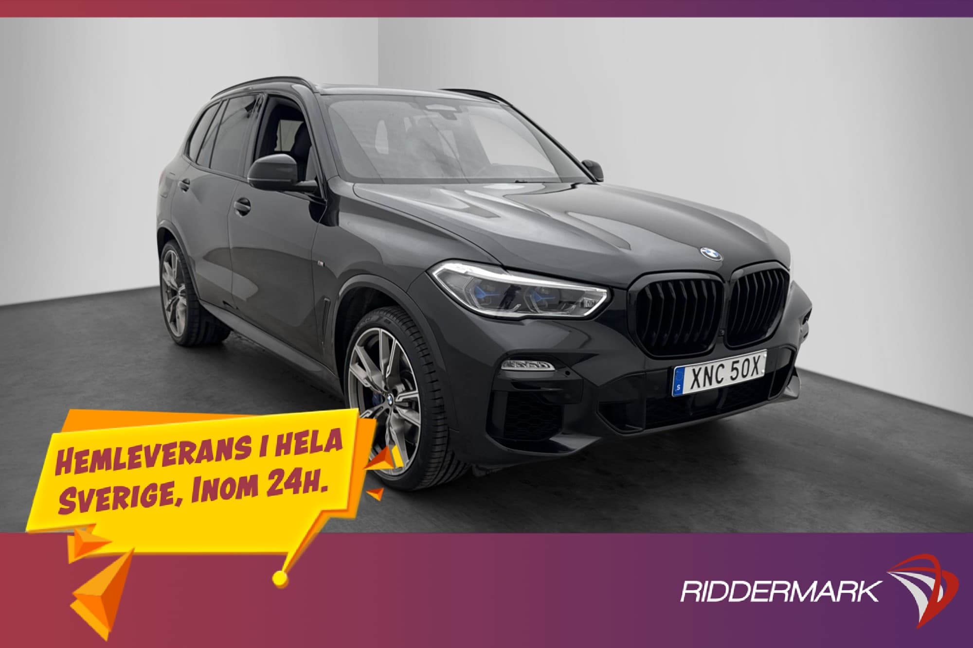 BMW X5 M50i 530hk M-Sport Pano H/K 360° Laser HUD Drag MOMS