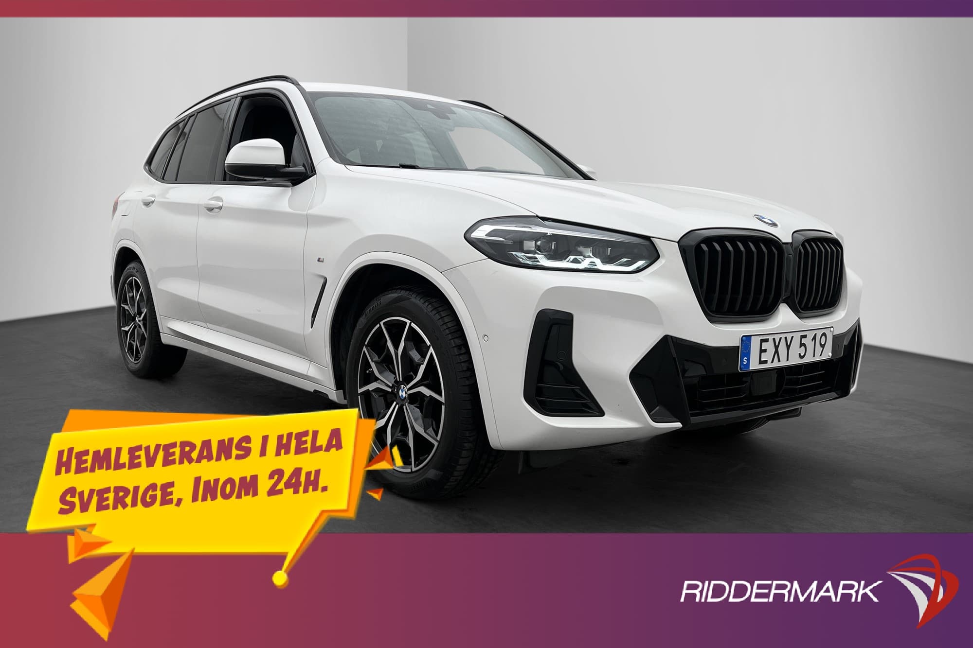 BMW X3 xDrive20d 190hk M Sport D-Värm Kamera Navi Skinn Drag