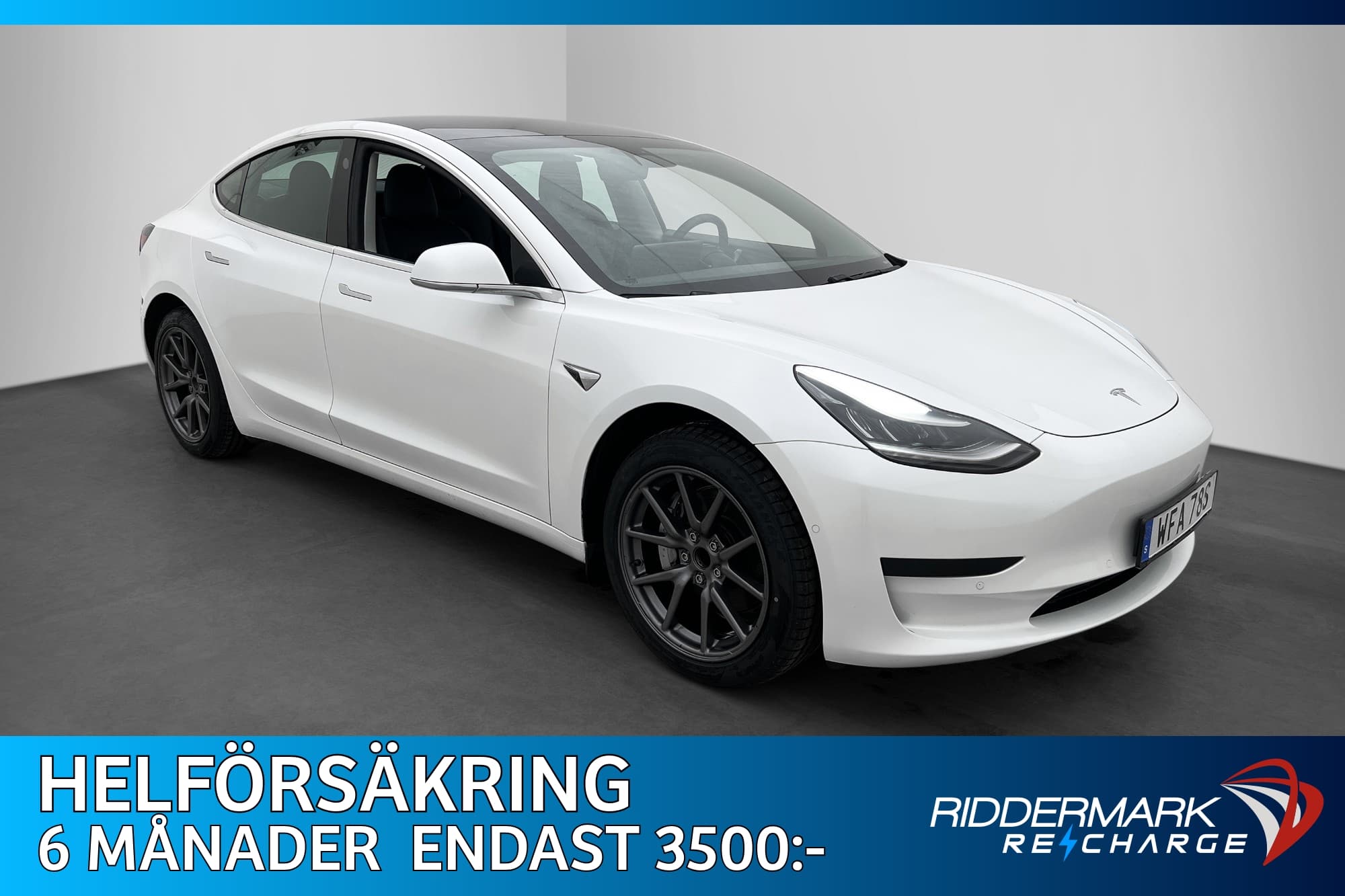 Tesla Model 3 Standard Range Plus Drag Autopilot Sv-Såld