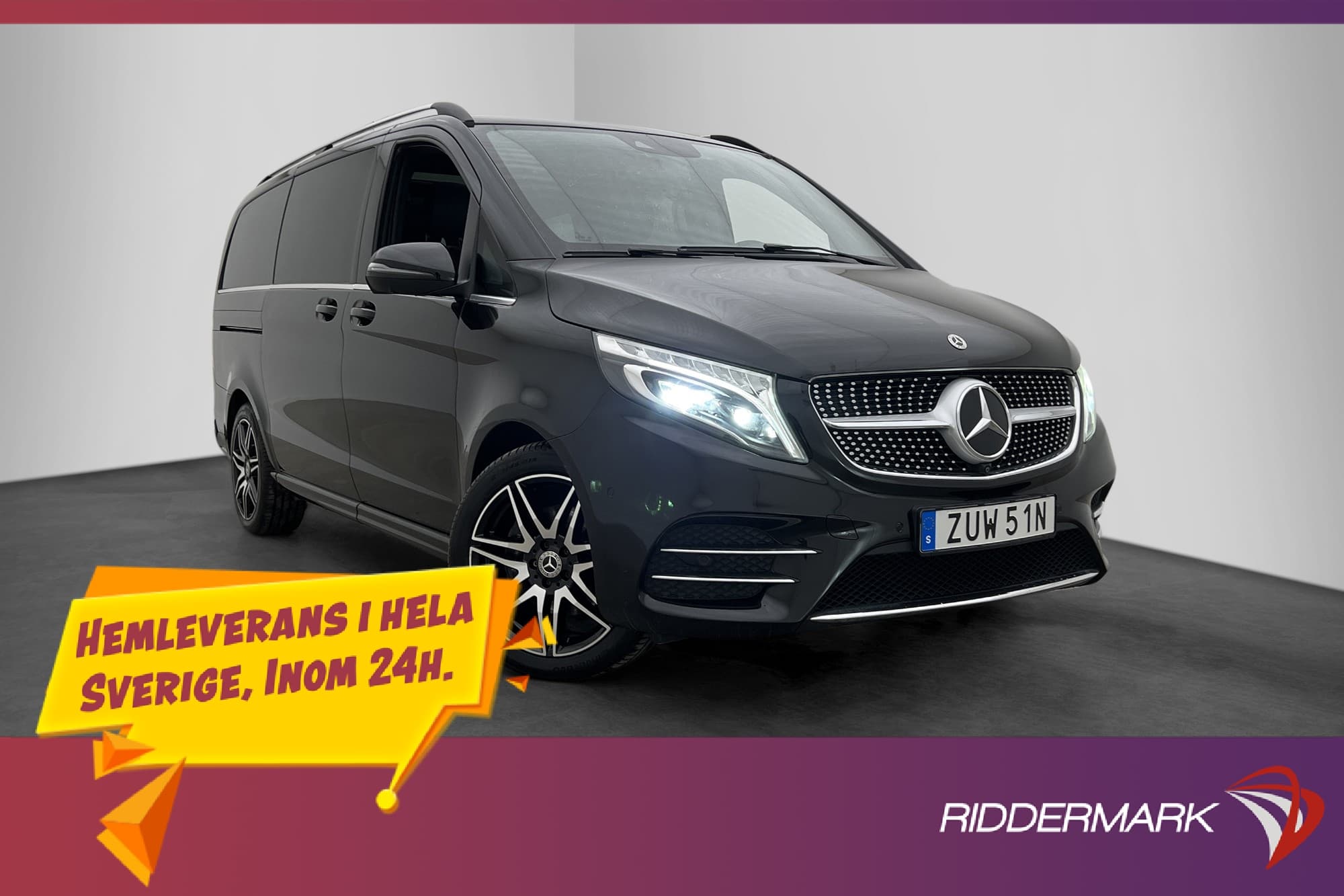 Mercedes-Benz V 300 4M AMG First Class Värm El-Dörr Pano Bur