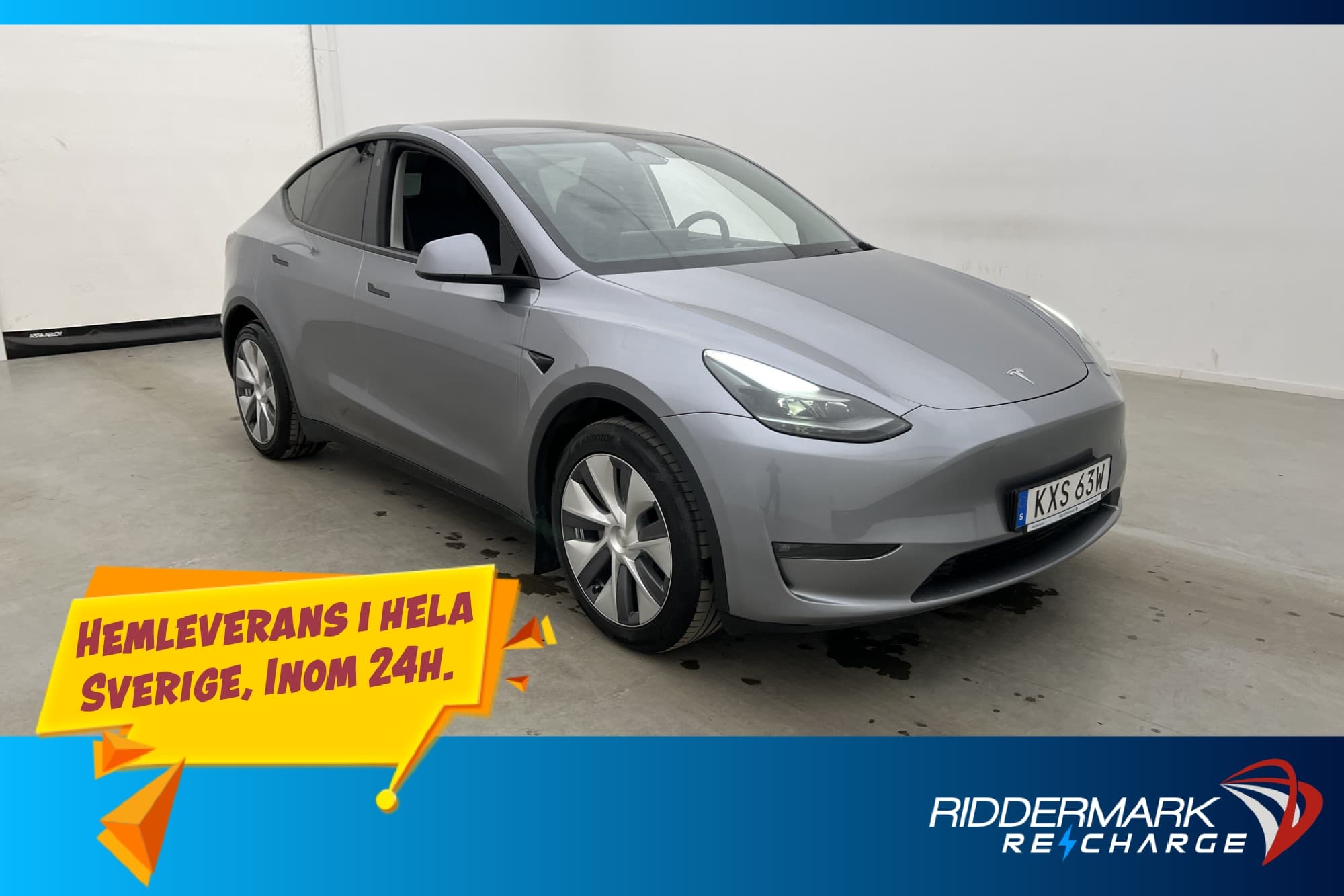 Tesla Model Y Long Range AWD Pano Drag Moms Kamera Skinn