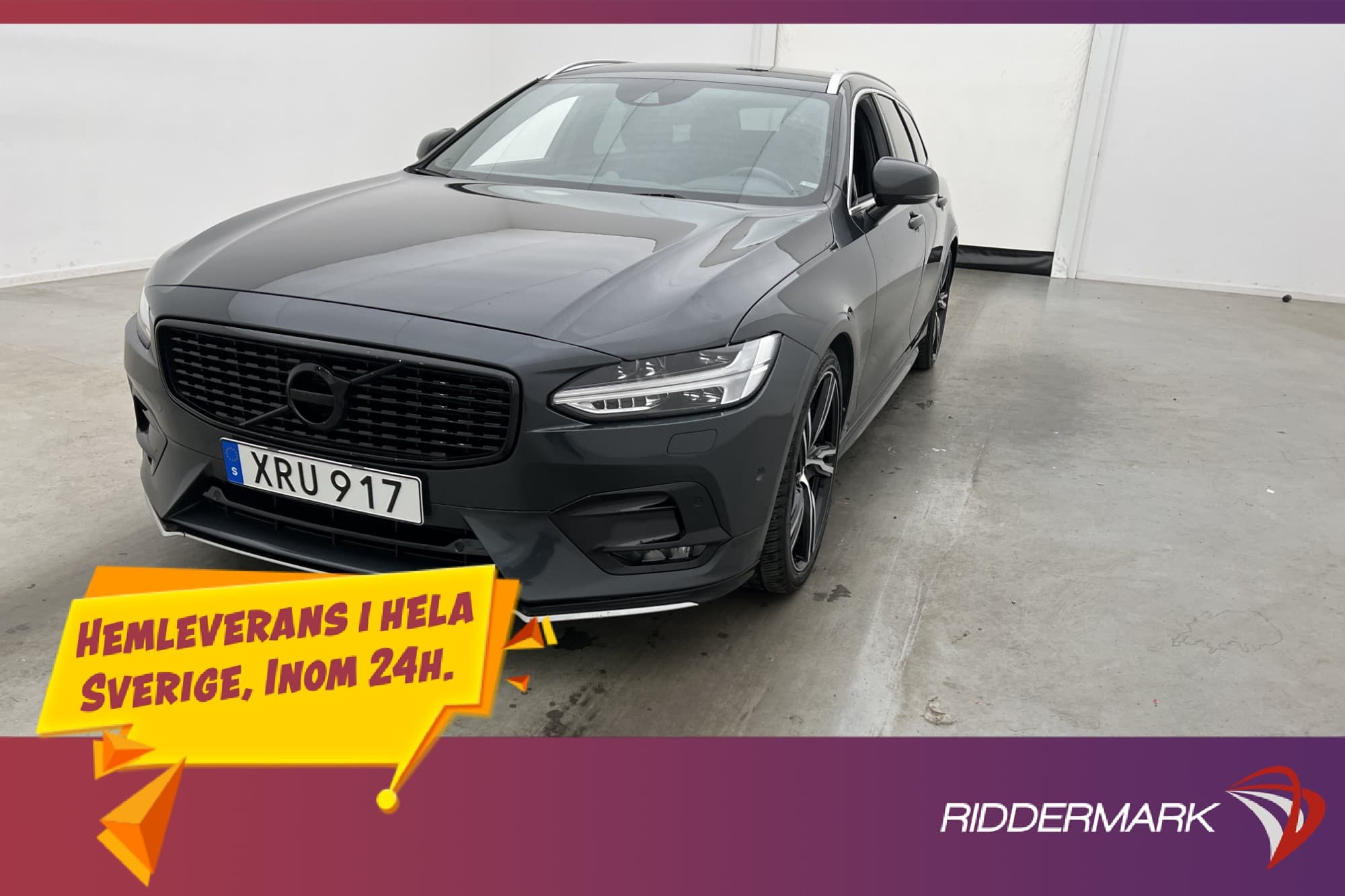 Volvo V90 T5  R-Design B&W HuD P-Värm VoC Blis Drag 254hk