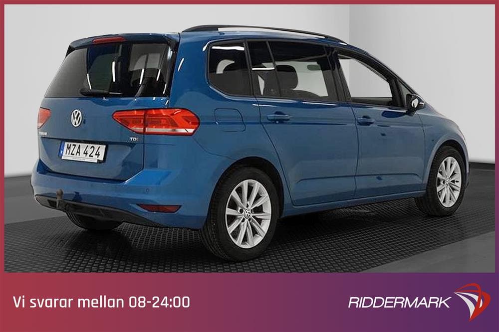 Volkswagen Touran 110hk 7-sits Backkamera Drag 2-Brukareexteriör
