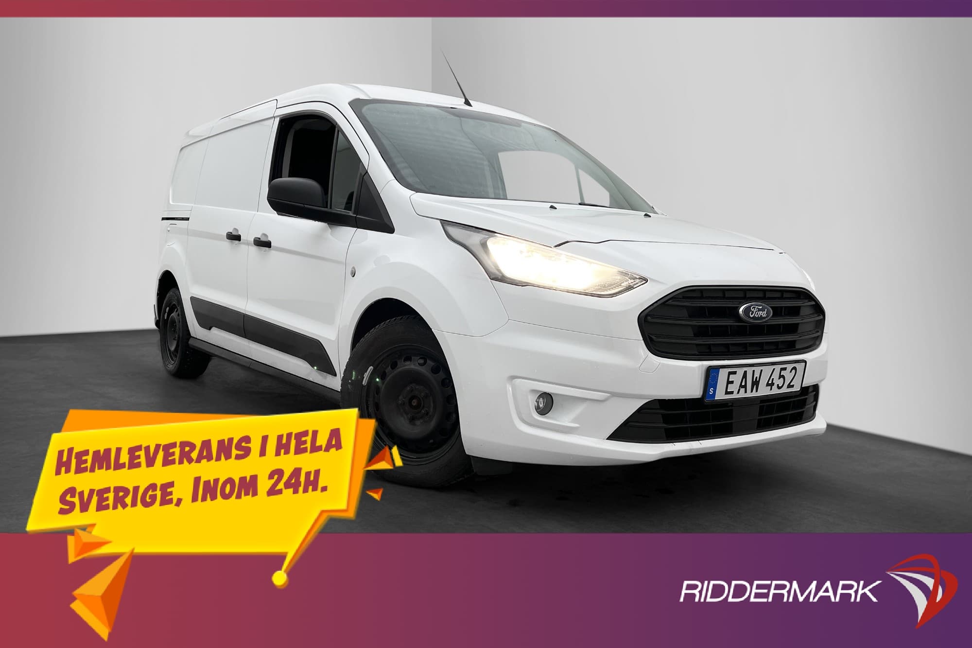 Ford Transit Connect 230 LWB Värmare Drag 3-Sits Farthållare