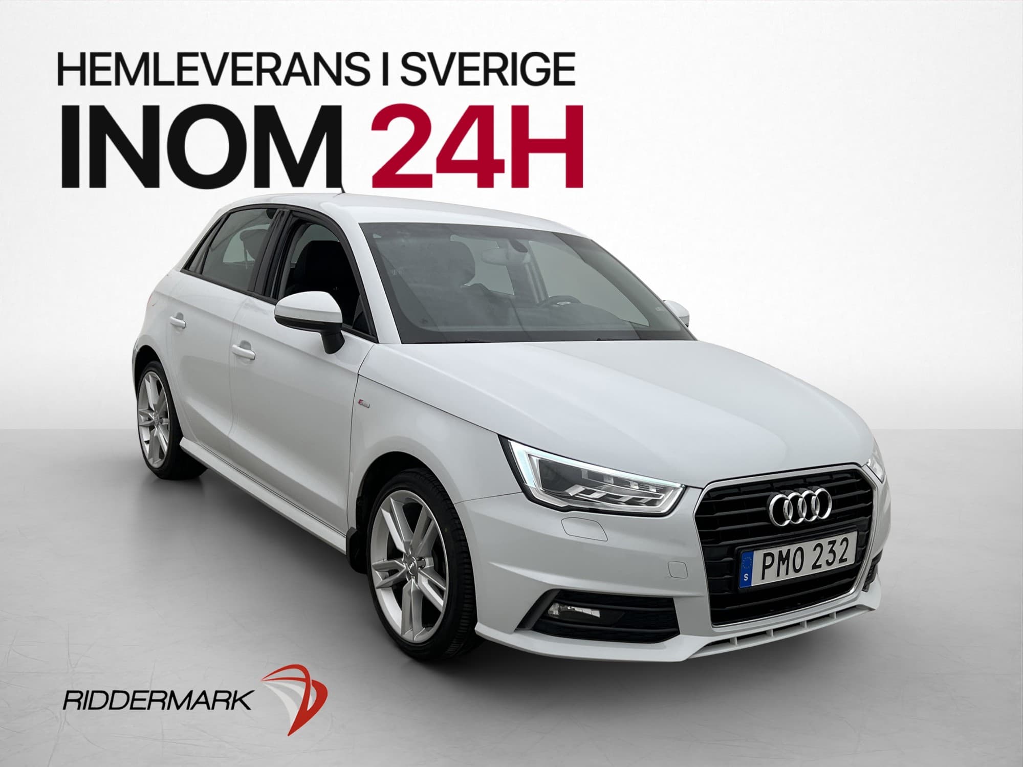 Audi A1 Sportback 1.0 TFSI 95hk S-Line Halvskinn 0.45l/Mil
