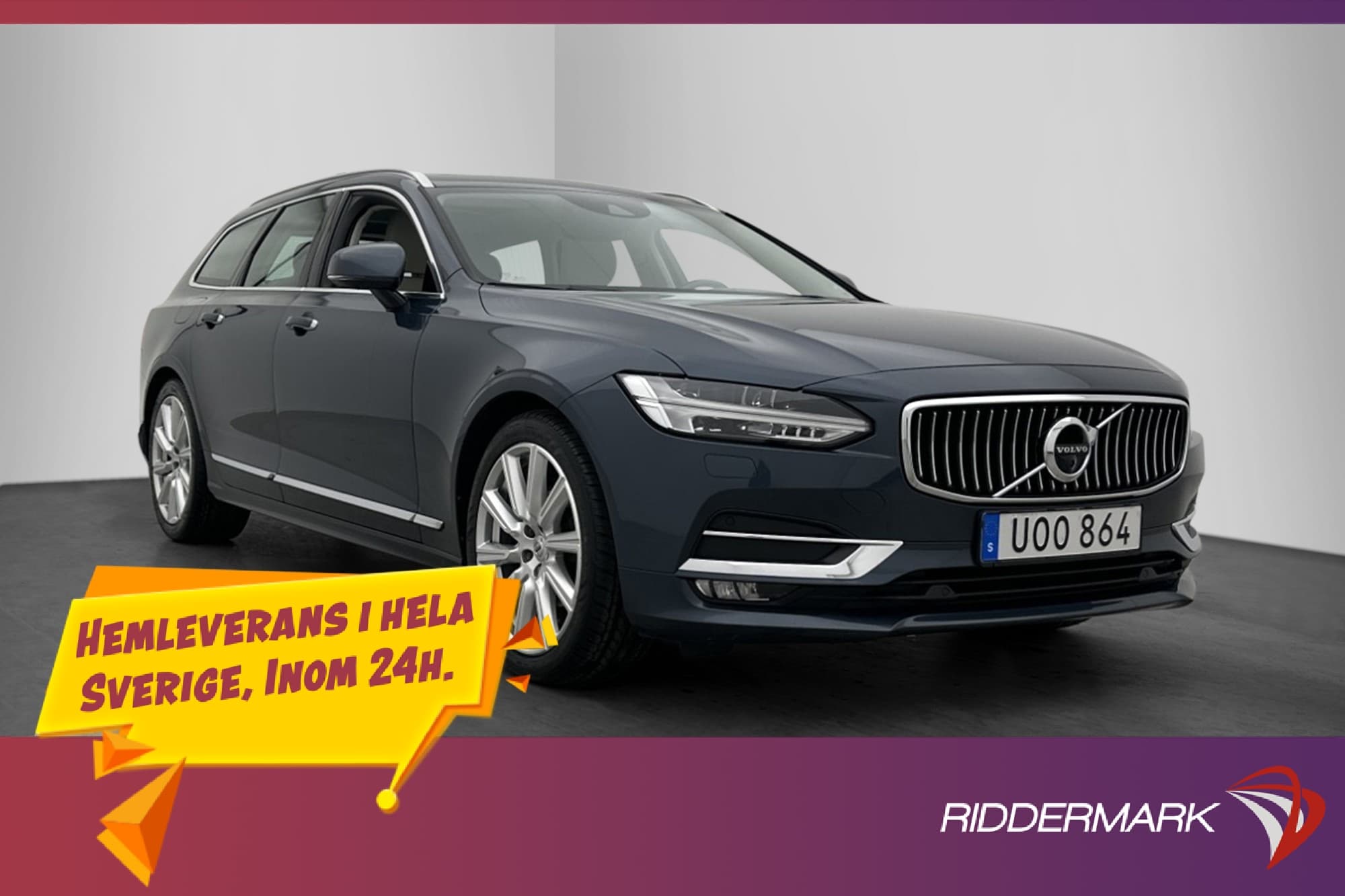 Volvo V90 D4 Inscription VOC Värm Pano 360° HUD Navi Drag