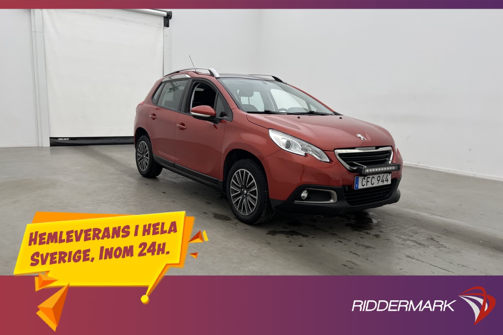 Peugeot 2008 1.2 VTi 82hk Pano Värmare Sensorer Kamrem-Bytt