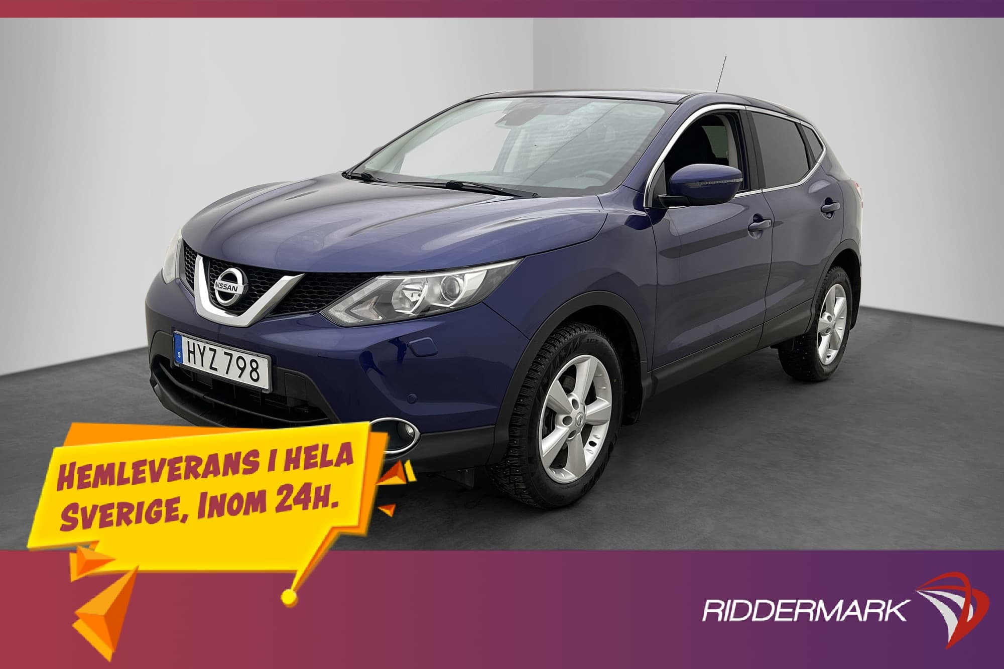 Nissan Qashqai 1.2 DIG-T 115hk Tekna Kamera Navi Bluetooth 