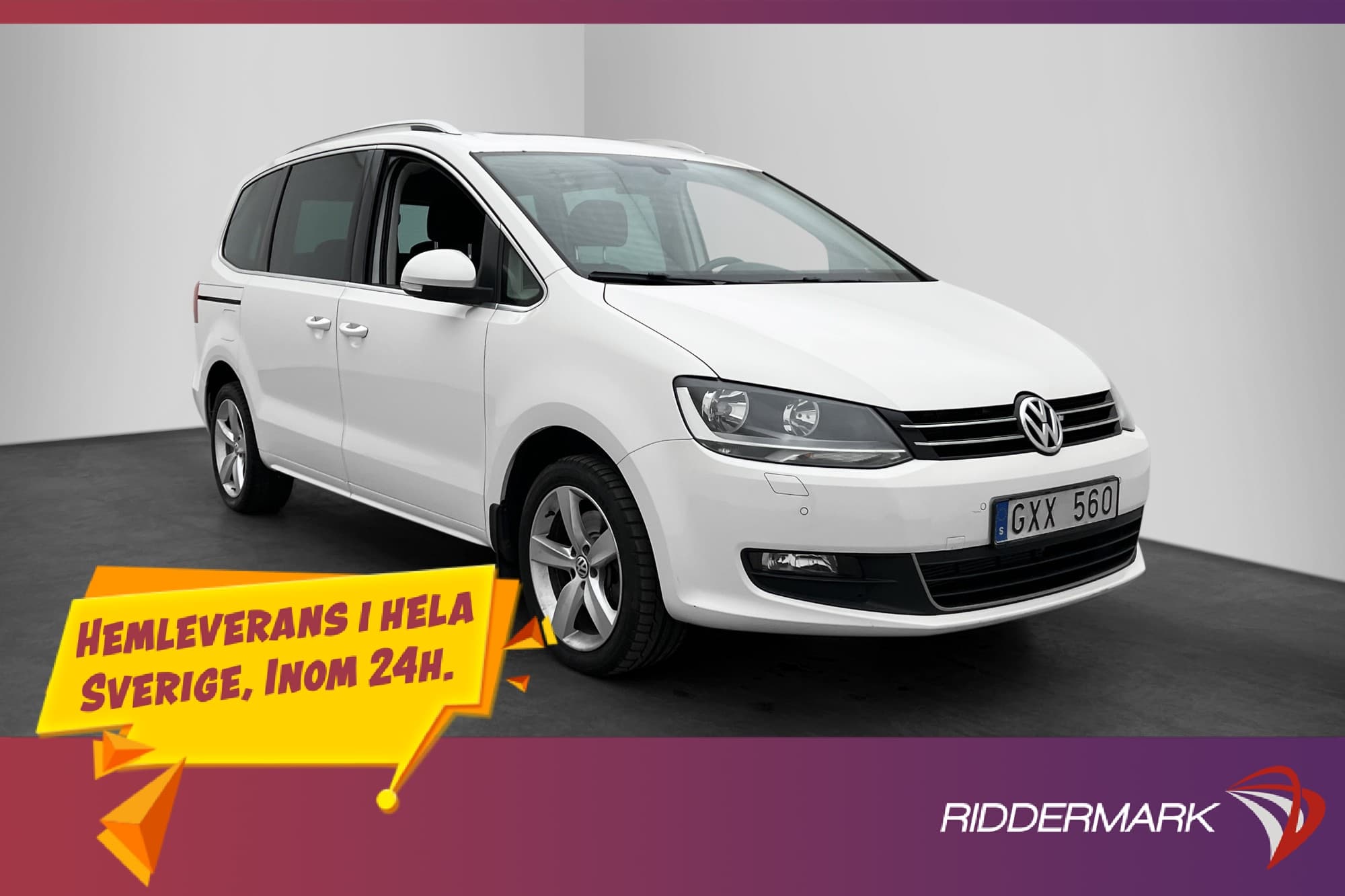 Volkswagen Sharan 2.0 TDI 140hk 7-Sits Värmare Pano Drag