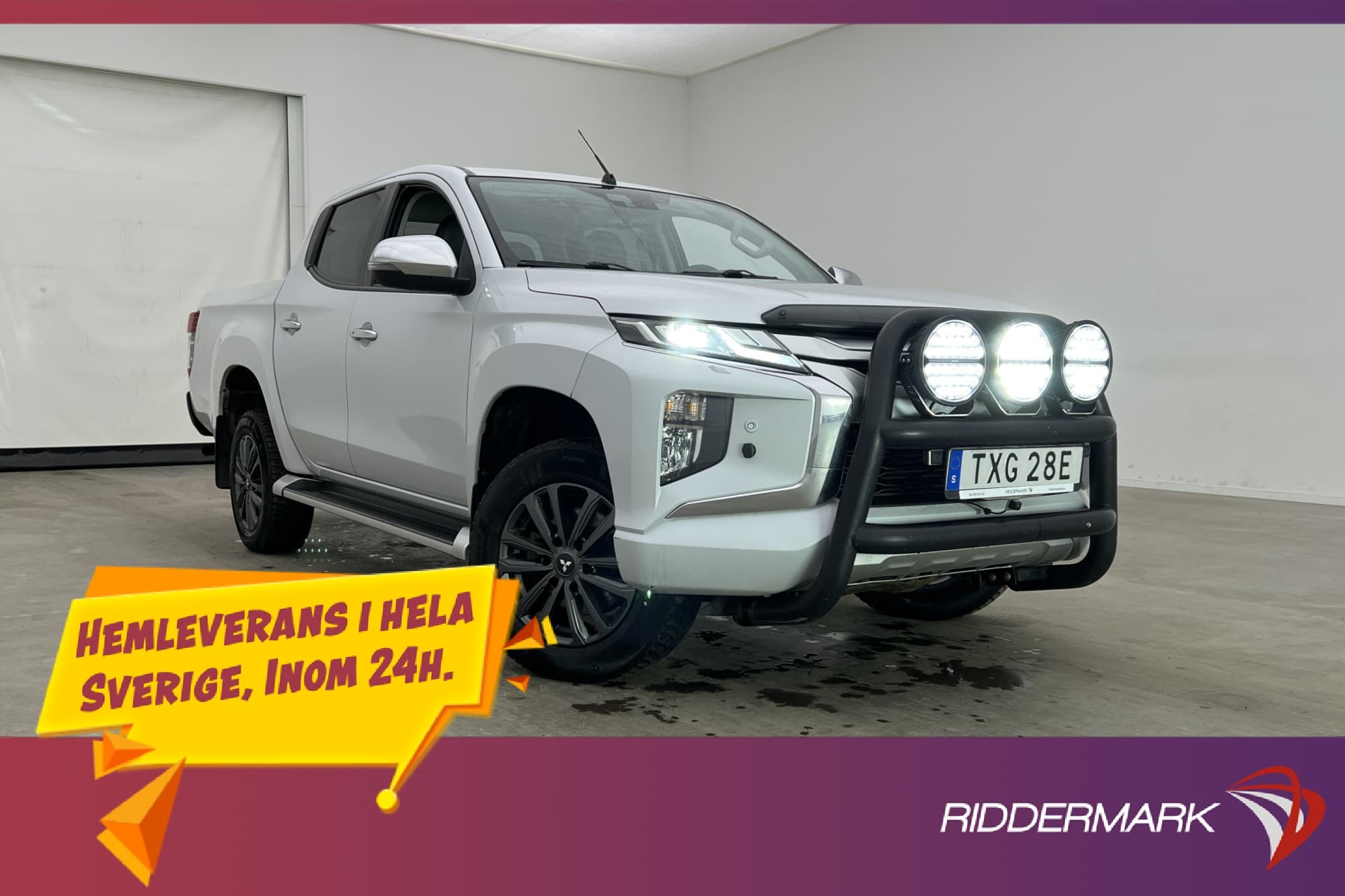 Mitsubishi L200 Premium 2.2 4WD Värmare Skinn Drag Diff Moms