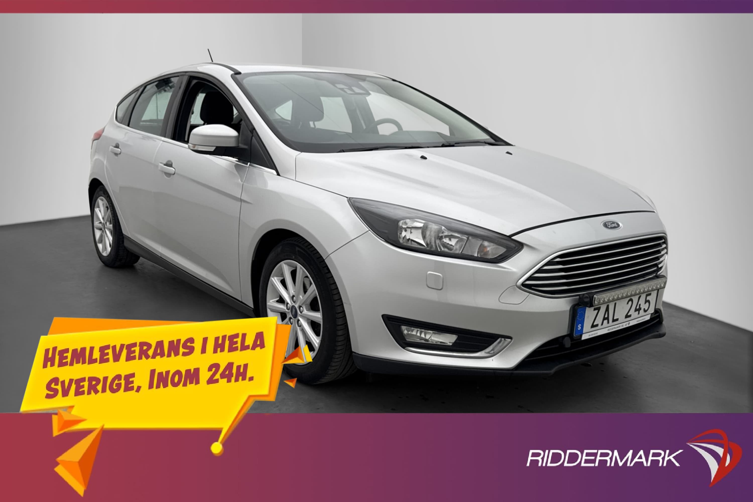 Ford Focus 1.0 EcoBoost 100hk Titanium PDC  M-värm Carplay
