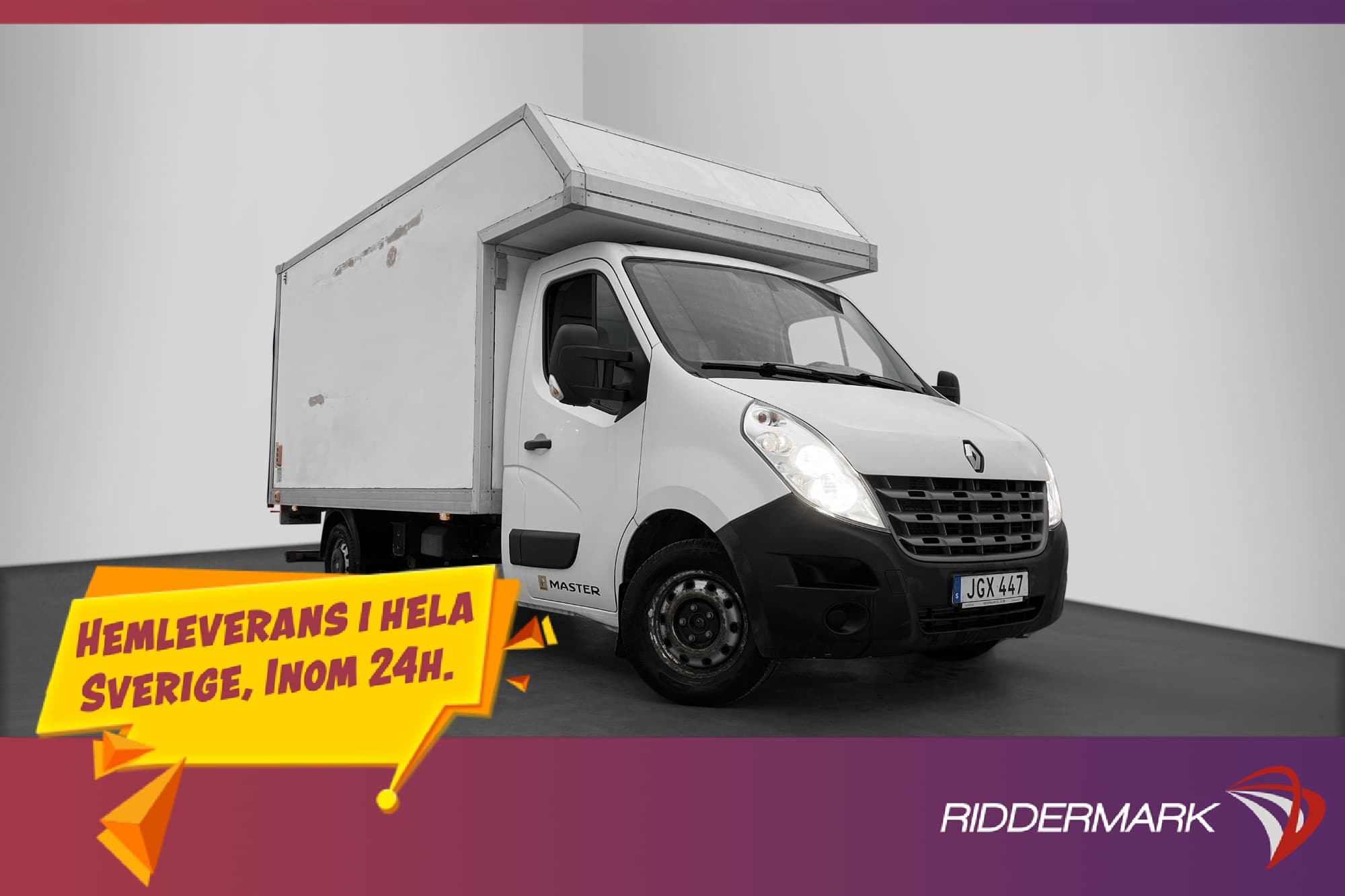 Renault master 2.3dCi BAKGAVELLYFT 3-Sits Farthållare Moms