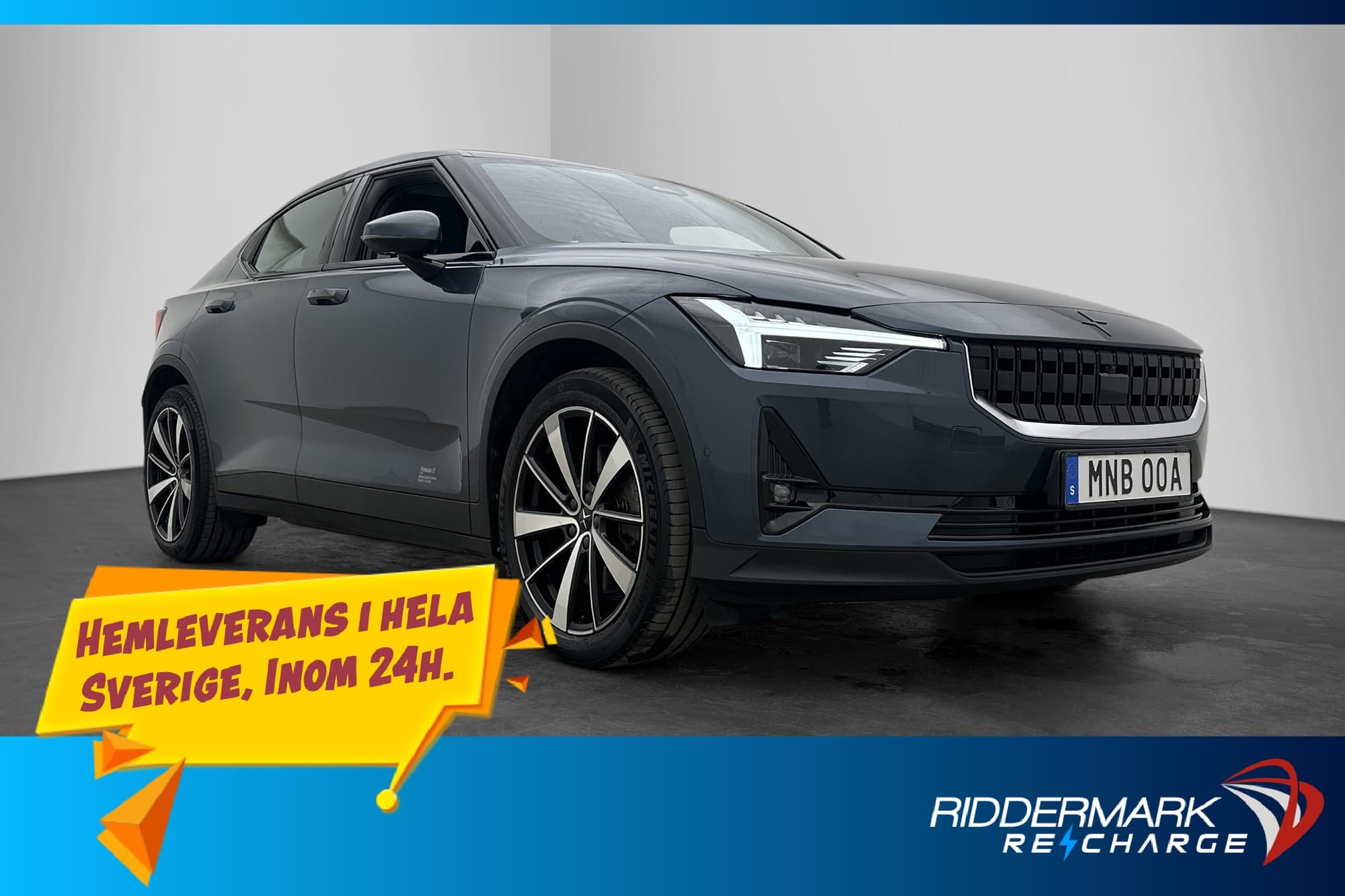 Polestar 2 Long Range Single Motor Plus Pilot Värm Pano H/K