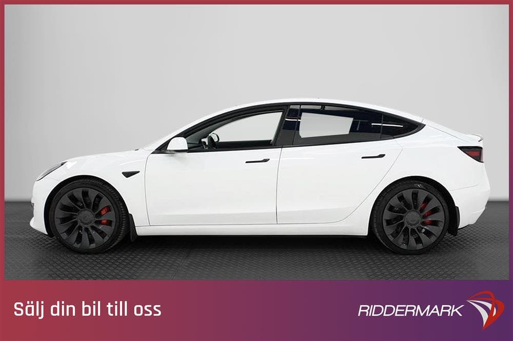 Tesla Model 3 Performance AWD Svensksåld Premiumexteriör