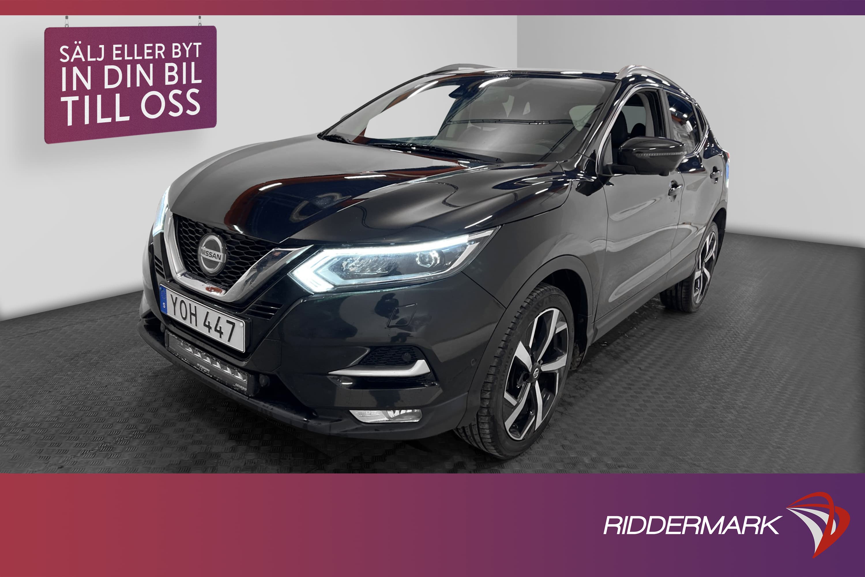 Nissan Qashqai DIG-T 115hk Tekna Pano 360° Navi Välservad