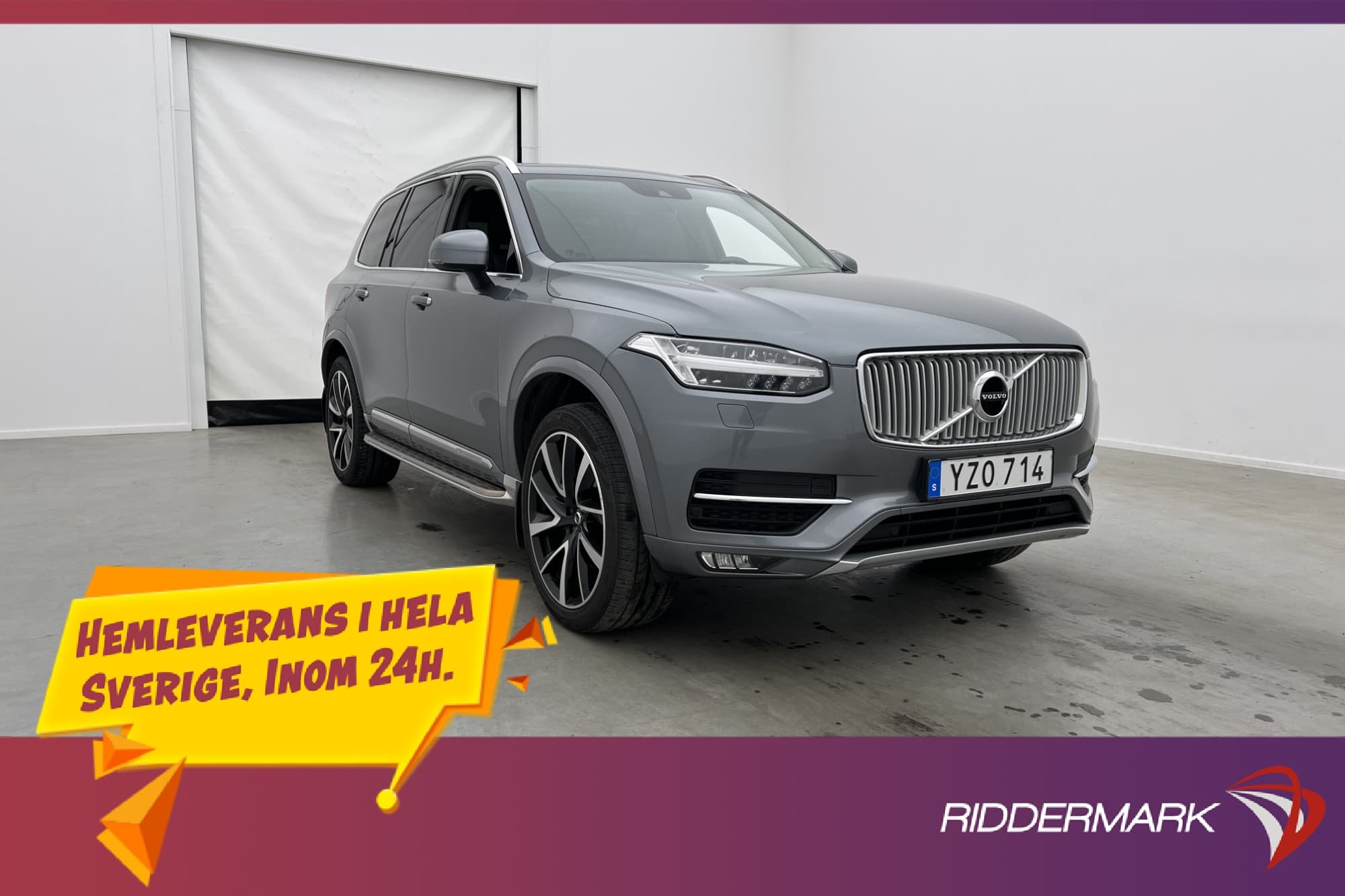 Volvo XC90 T5 AWD 250hk 7-Sits Inscription P-Värm Skinn Blis