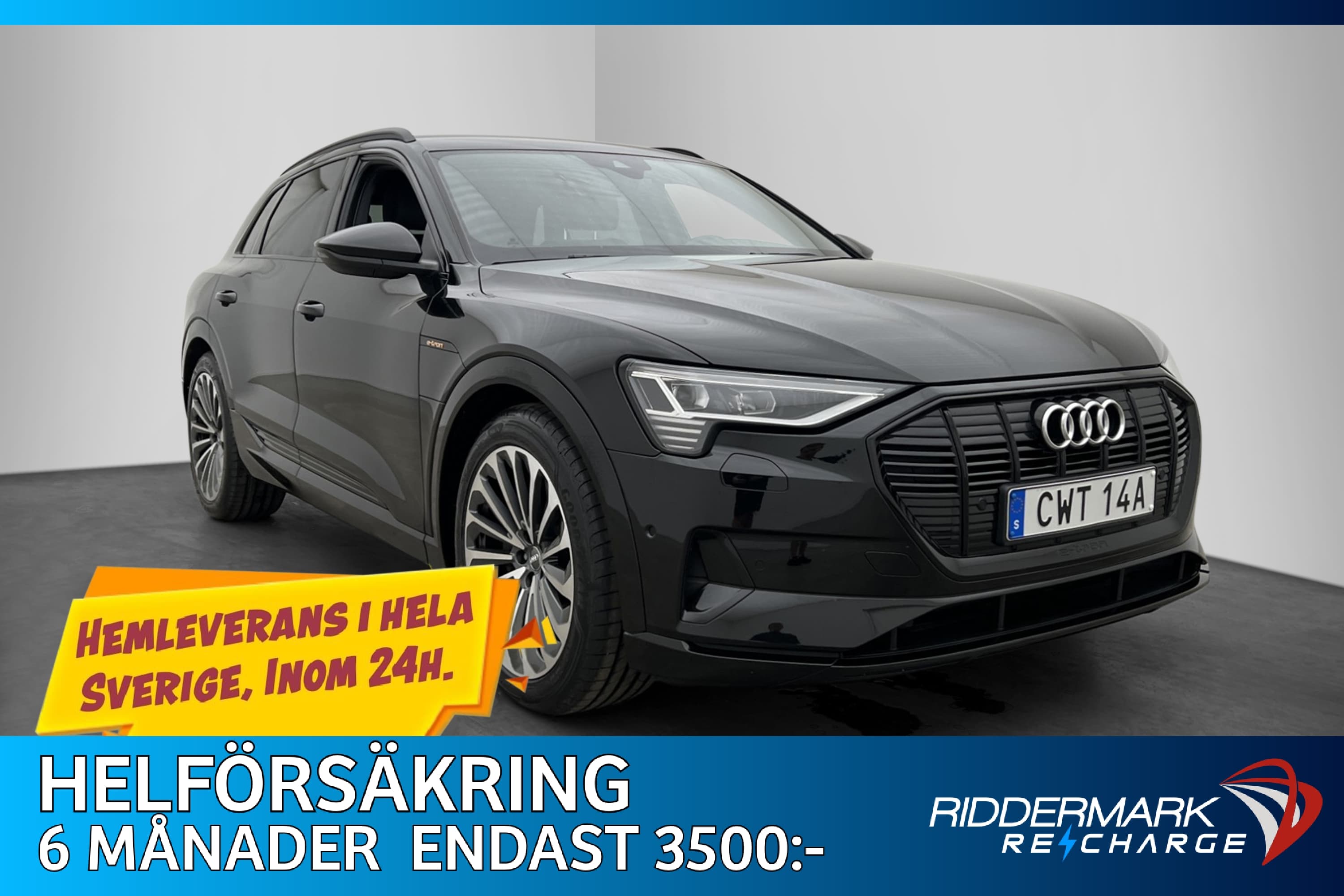 Audi E-Tron 55 Q 408hk S-Line Cockpit B-Kamera Drag Moms