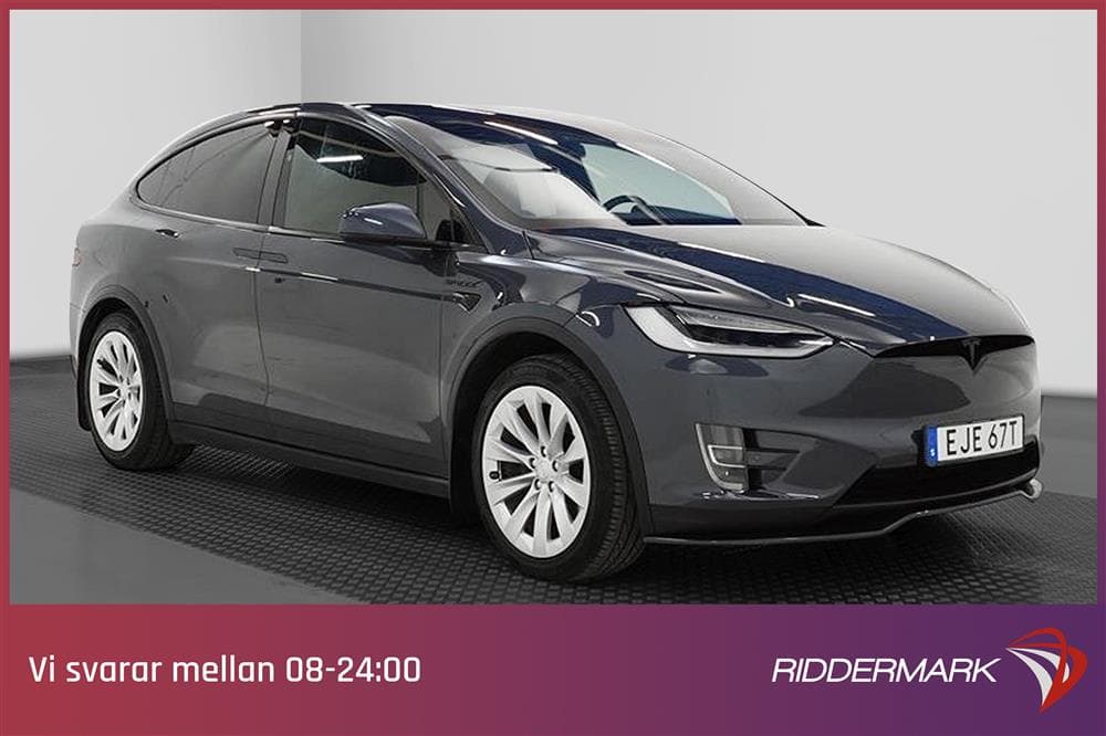 Tesla Model X 100D 423hk Dragkrok FSD Kolfiber Moms Leasbarexteriör