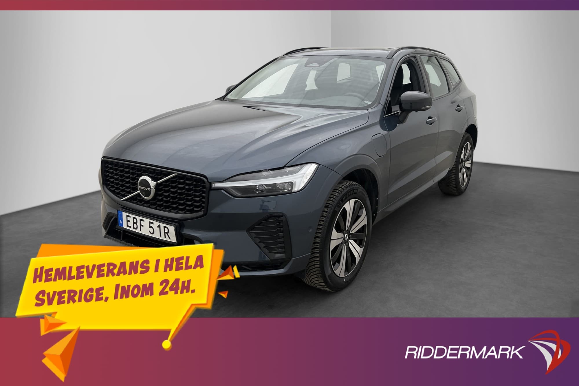 Volvo XC60 LongRange T6 AWD 350hk Plus Dark Pano Drag 360°