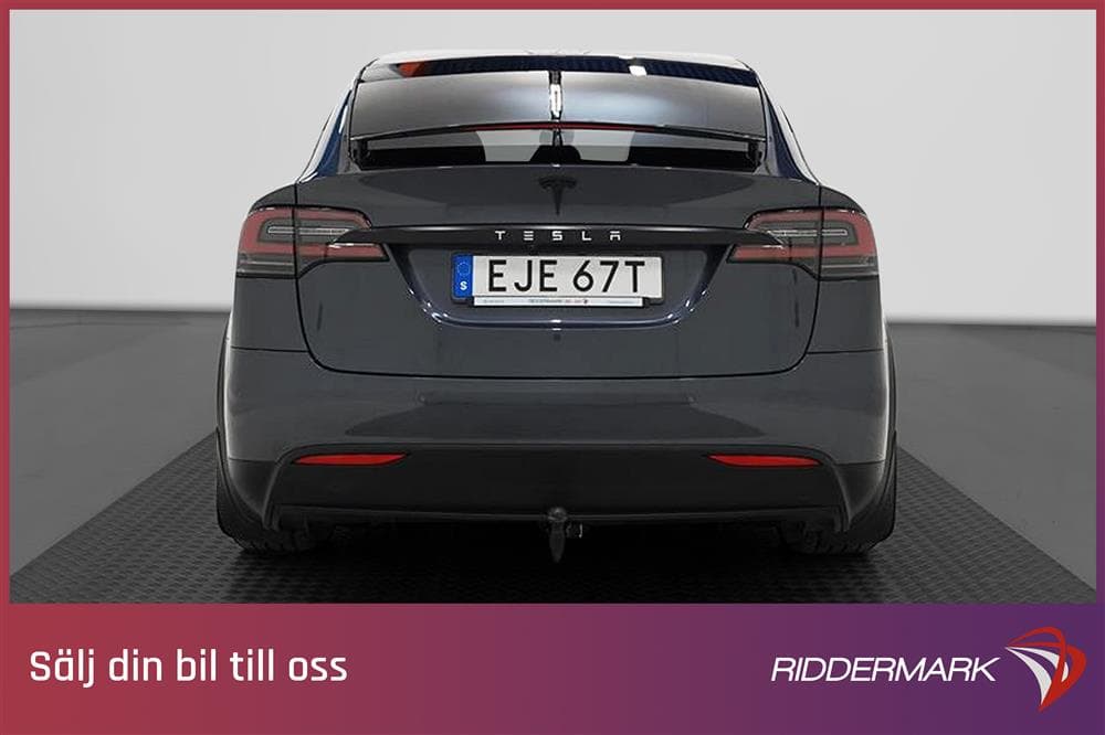 Tesla Model X 100D 423hk Dragkrok FSD Kolfiber Moms Leasbarexteriör