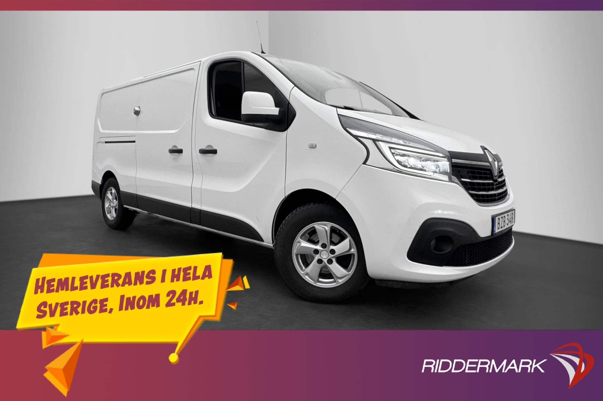 Renault trafic L2 145hk Värmare Dragkrok 3-Sit B-Kamera Moms