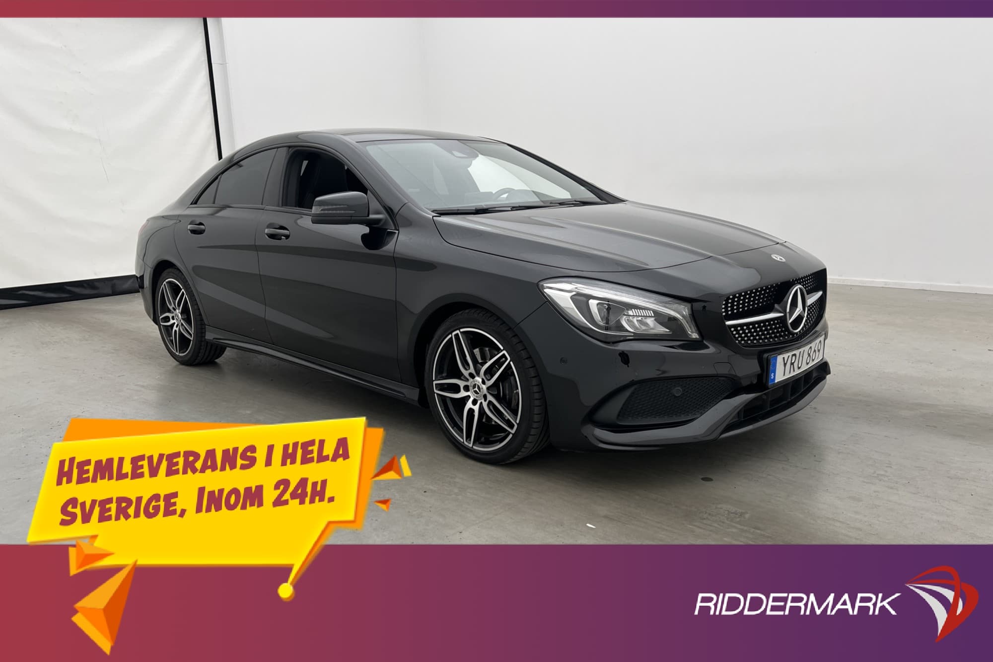 Mercedes-Benz CLA 220 d Coupé 4M AMG Värm Pano H/K Kamera