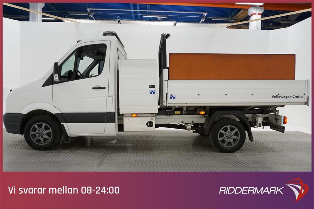 Volkswagen Crafter 2.0TDI Flakbil Eu6 Tipp Värmare Moms