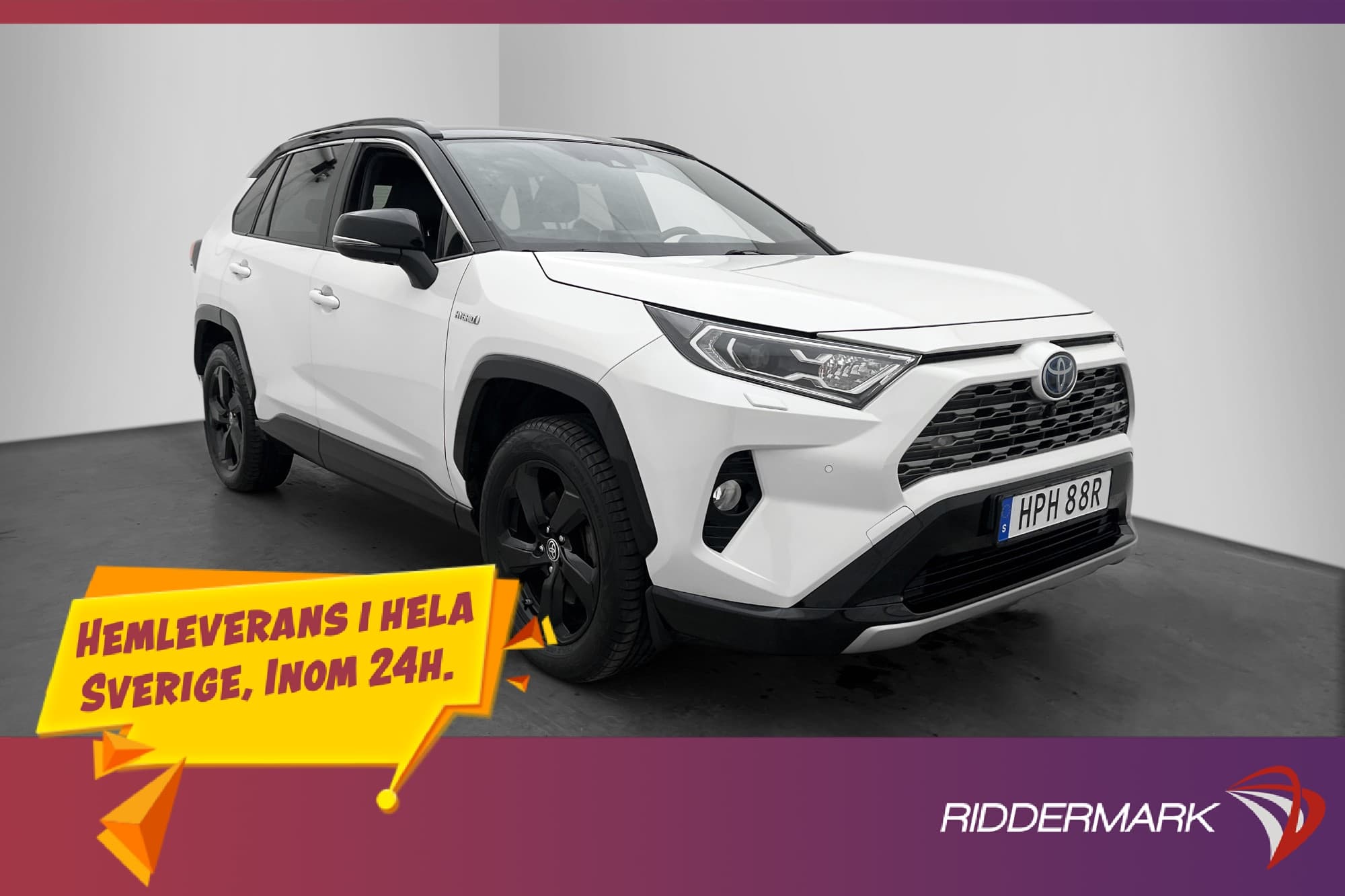 Toyota RAV4 Hybrid AWD 222hk Style JBL Kamera Drag Läder GPS
