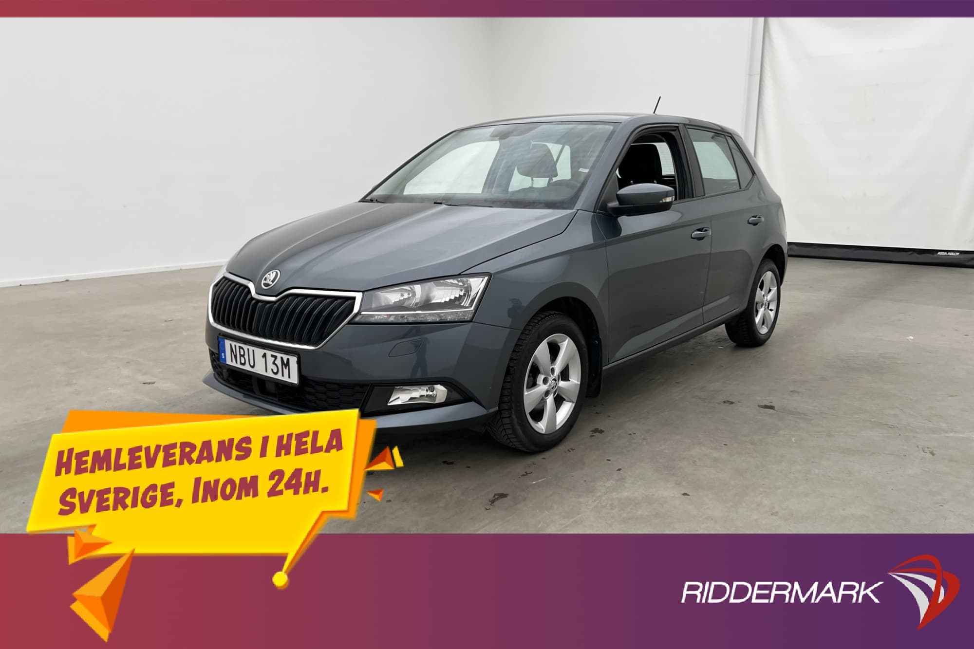 Skoda Fabia 95hk Style CarPlay Sensorer Farthållare Keyless