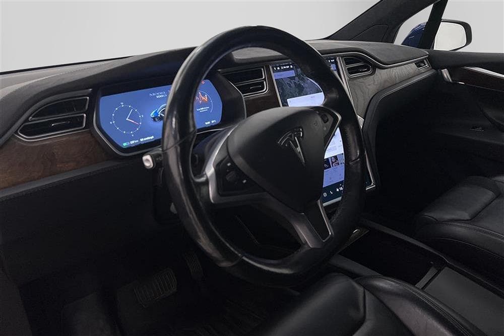Tesla Model X 100D AWD 6 Sits Drag Uppgraderad AP Vinter pktinteriör