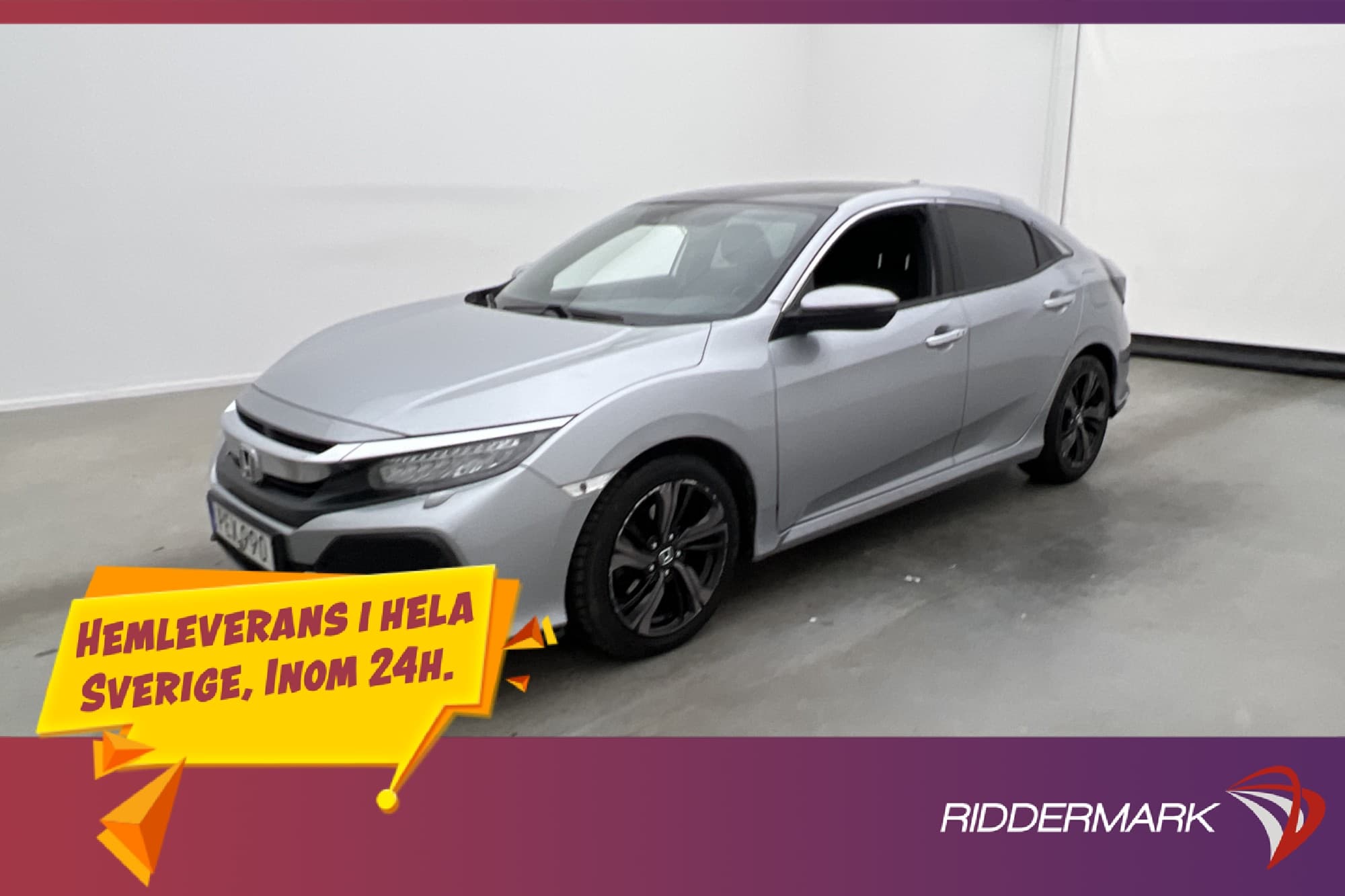 Honda Civic 1.5 i-VTEC Turbo CVT 182hk Skinn Taklucka Kamera