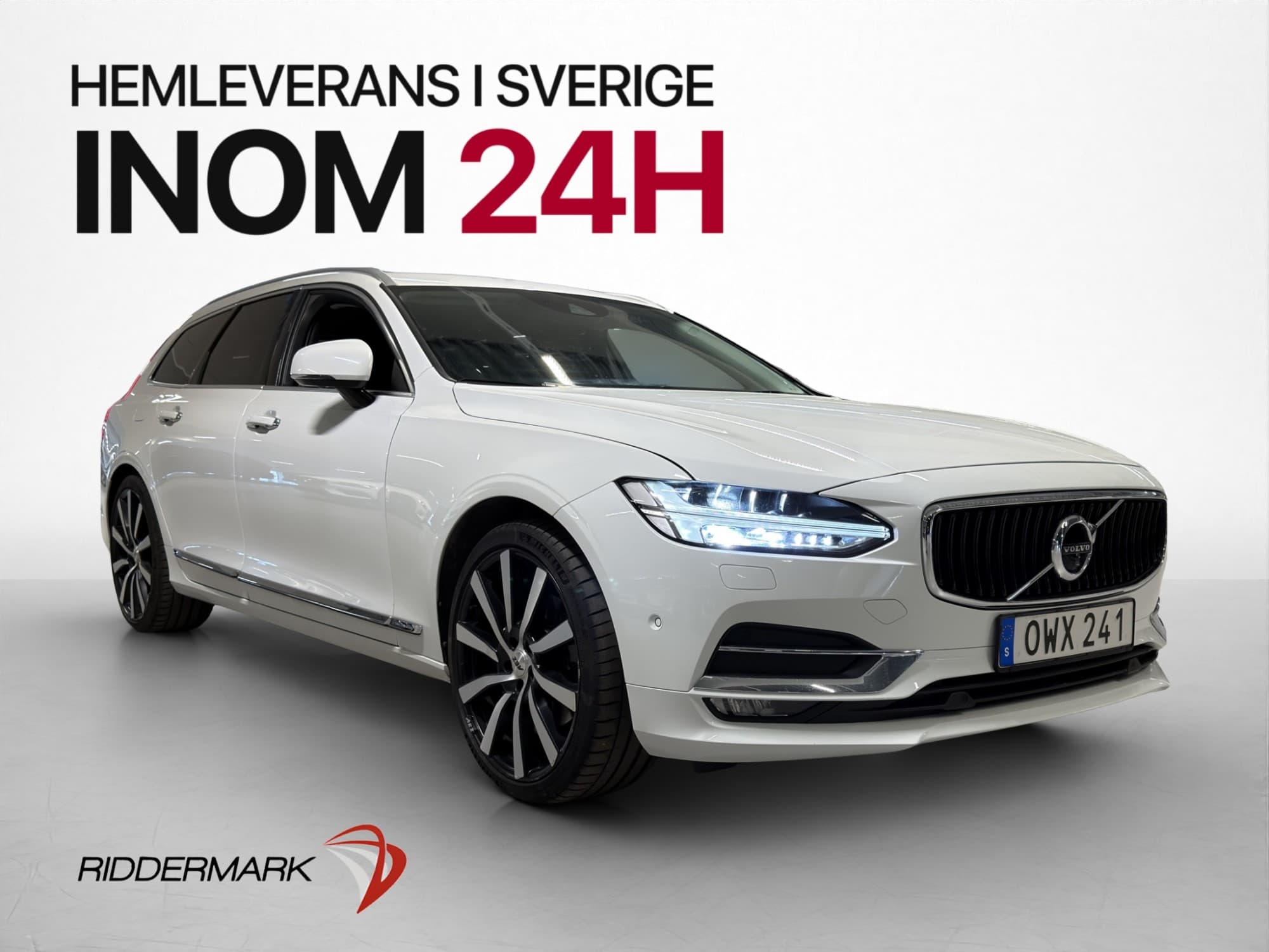 Volvo V90 D4 190hk AWD Inscription HuD Värm Drag Skinn 360°