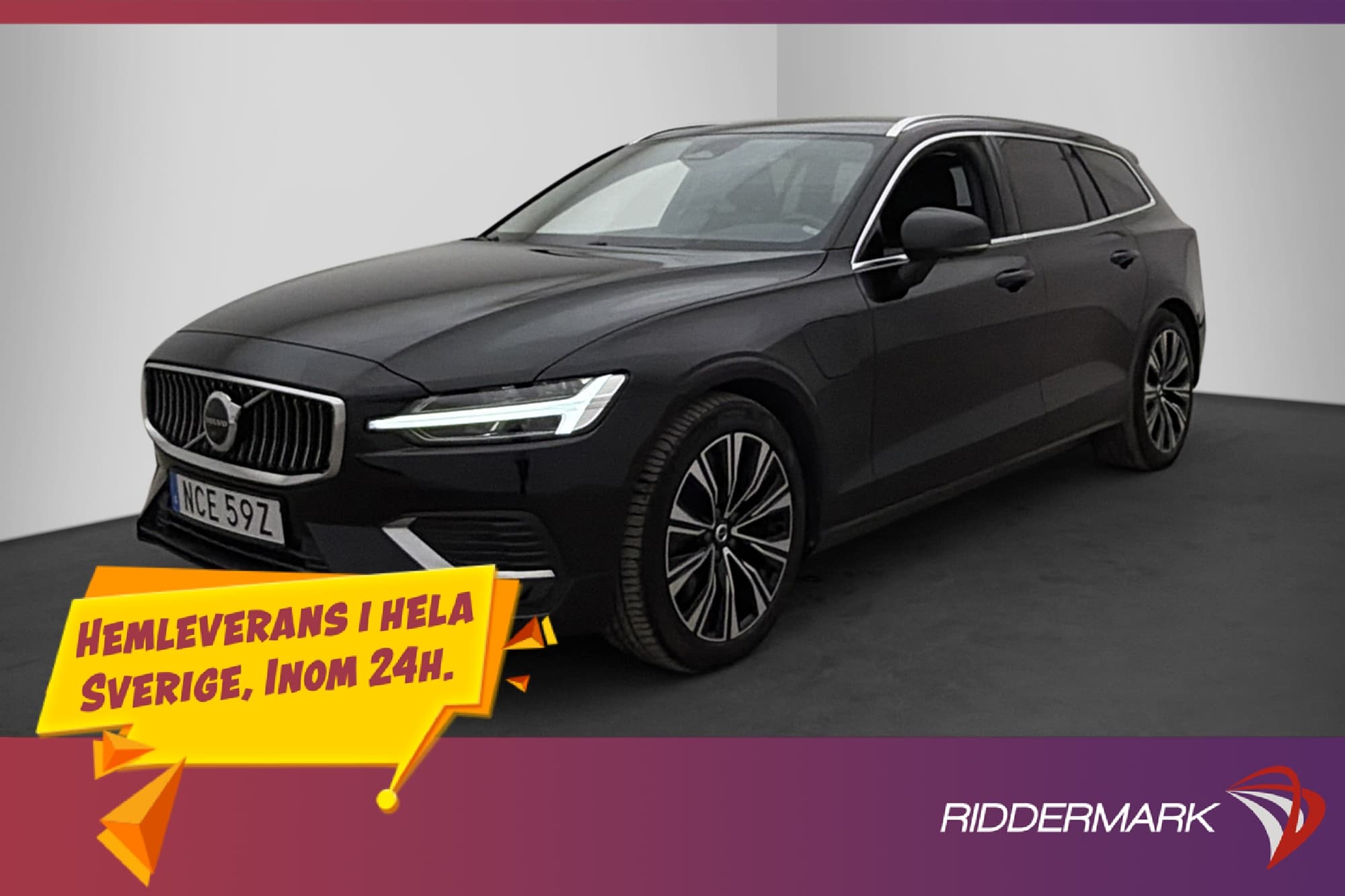 Volvo V60 Recharge T6 AWD Core Bright Värmare Skinn 360° 