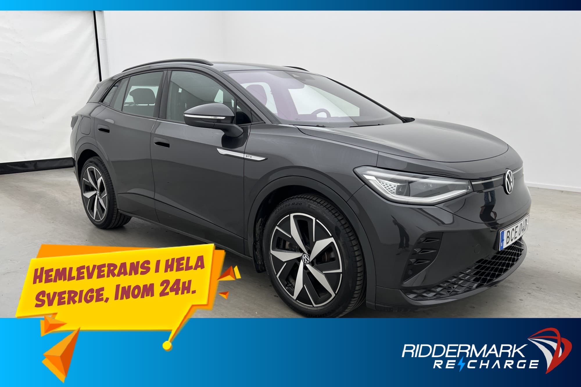 Volkswagen ID.4 GTX 299hk MOMS Värmare Sensorer Navi CarPlay
