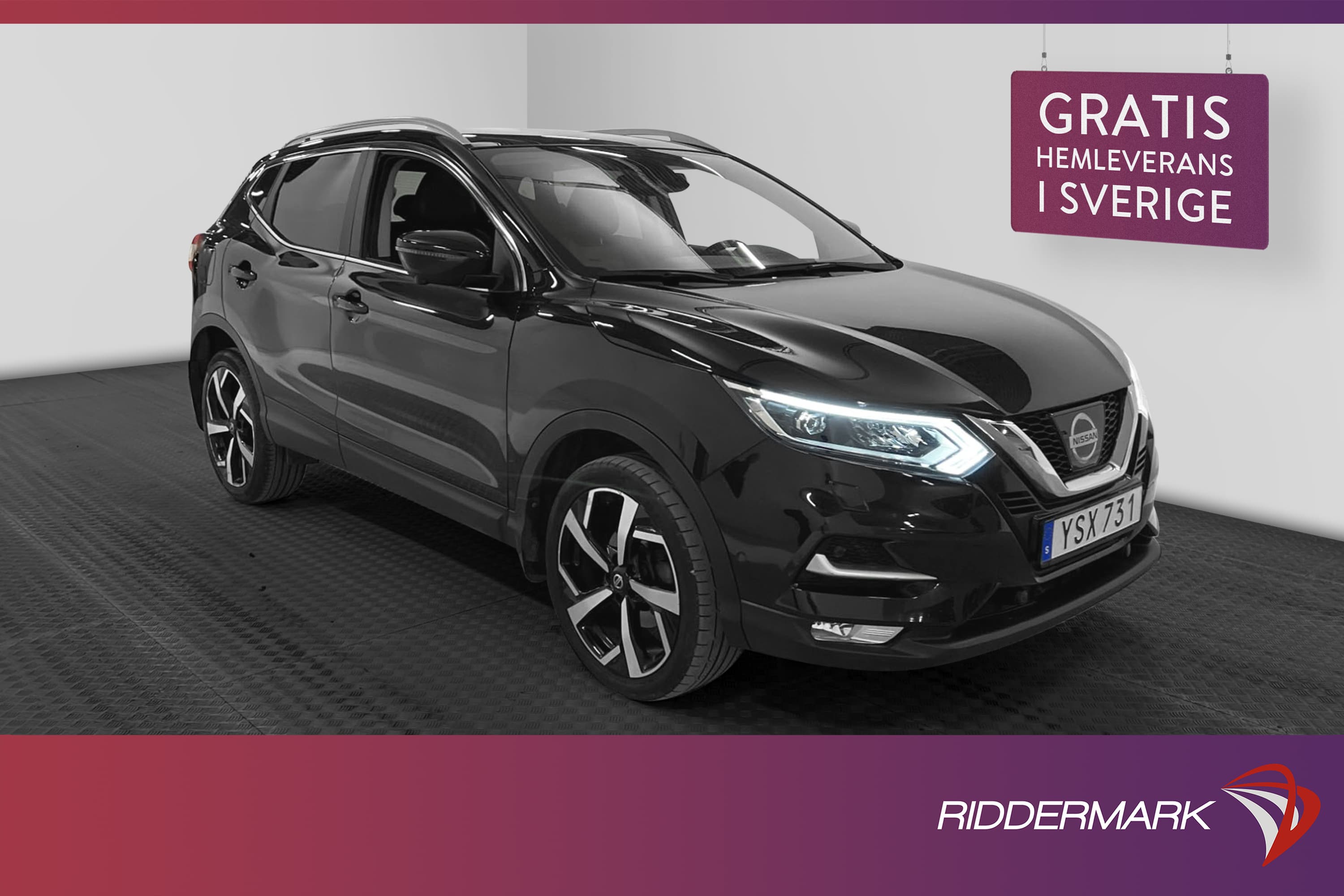 Nissan Qashqai DIG-T 115hk Tekna Pano 360° Navi Välservad
