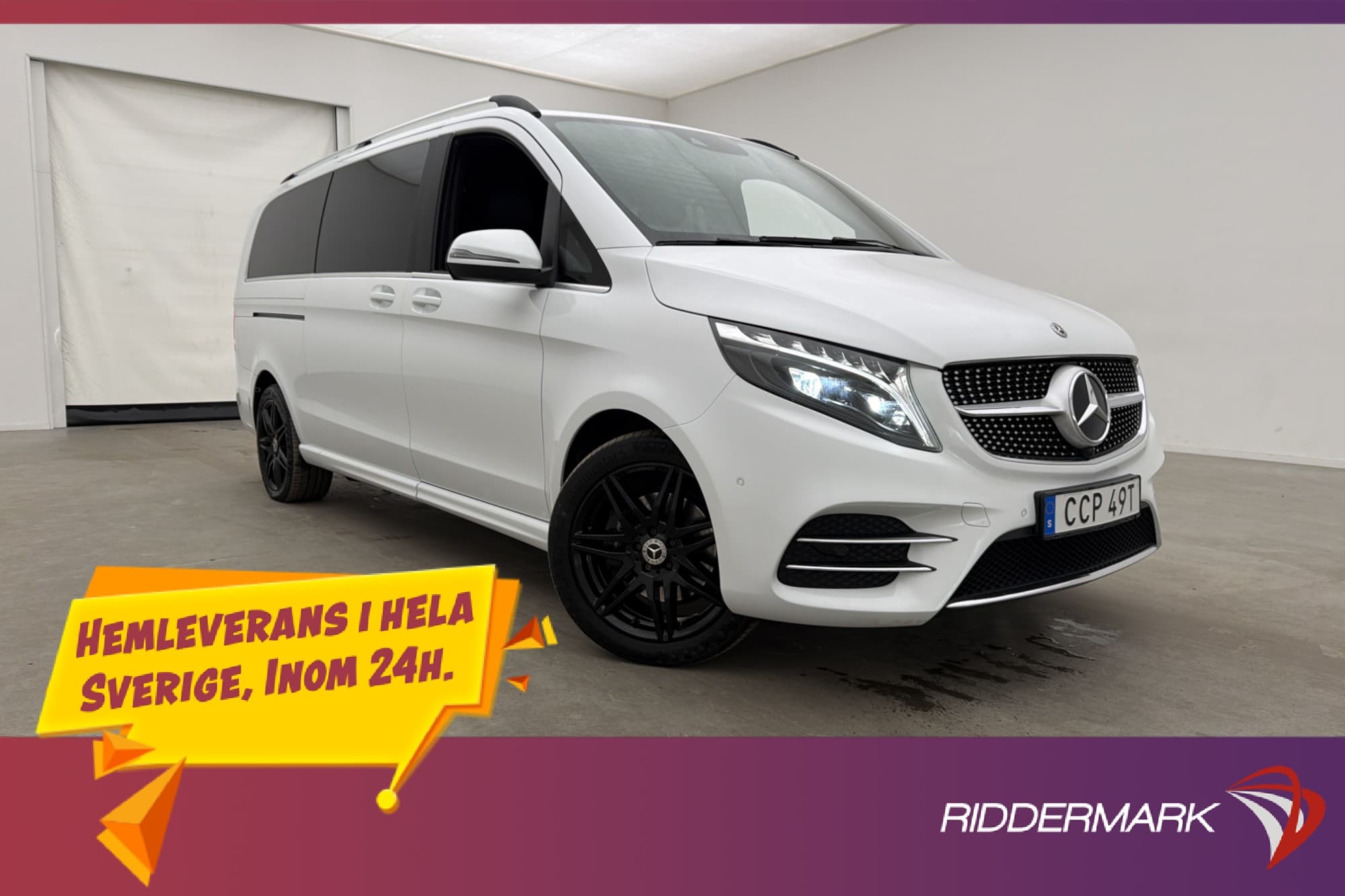 Mercedes-Benz V 300 d X-Lång 4MATIC AMG Värm Drag Skinn Moms