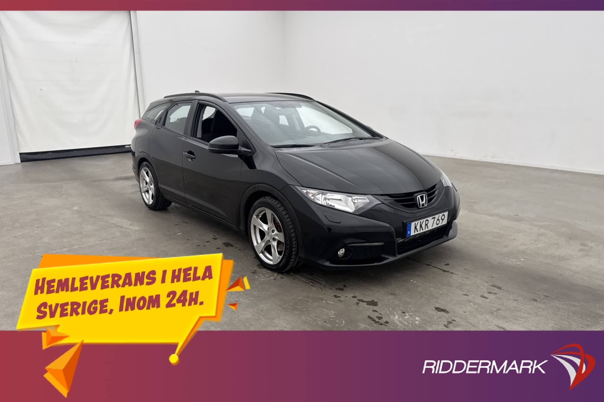 Honda Civic Tourer 1.6 i-DTEC 120hk Sport M-Värm Drag Kamera