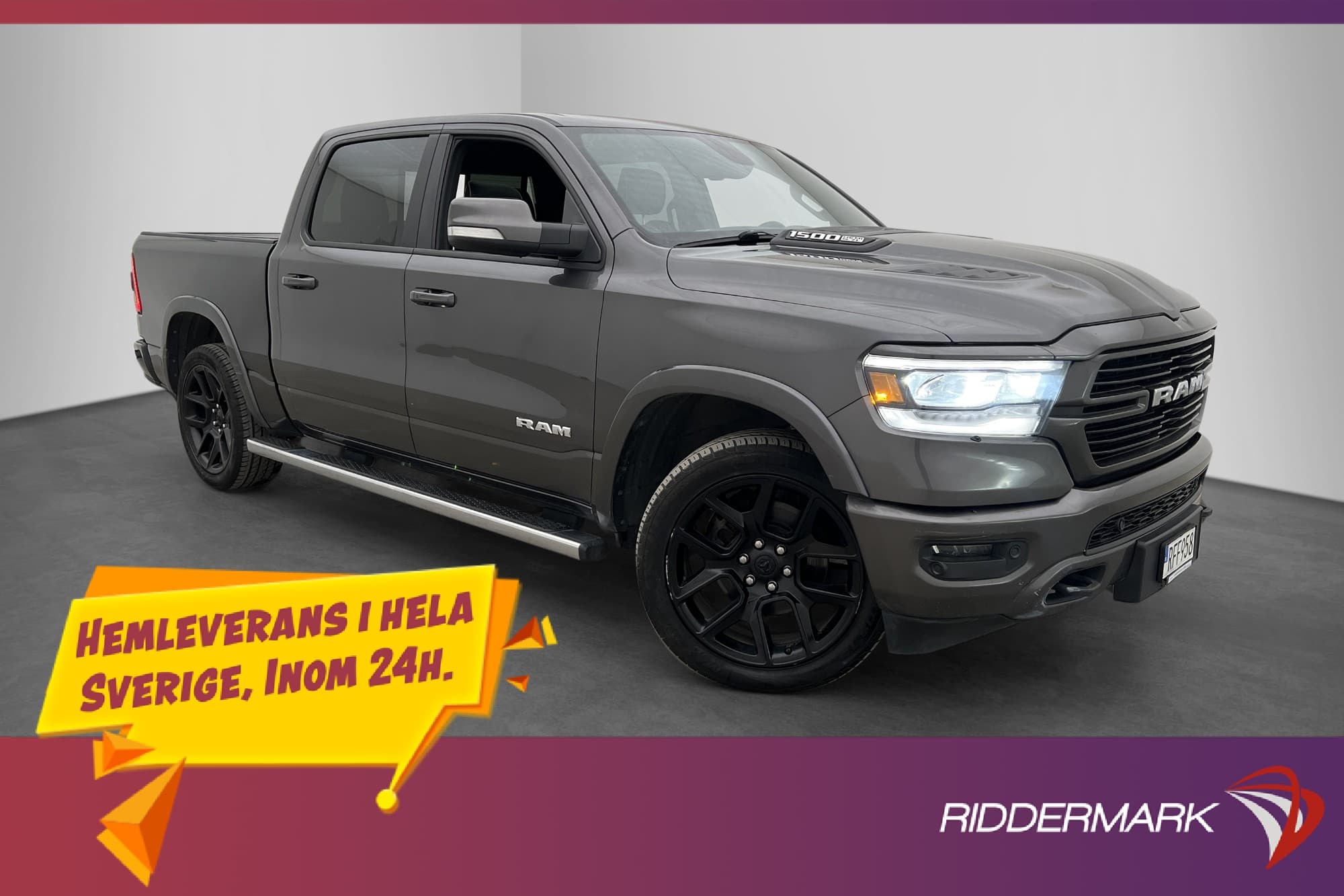 RAM 1500 Laramie Sport 5.7 4x4 Luft Drag Diff H/K Pano MOMS