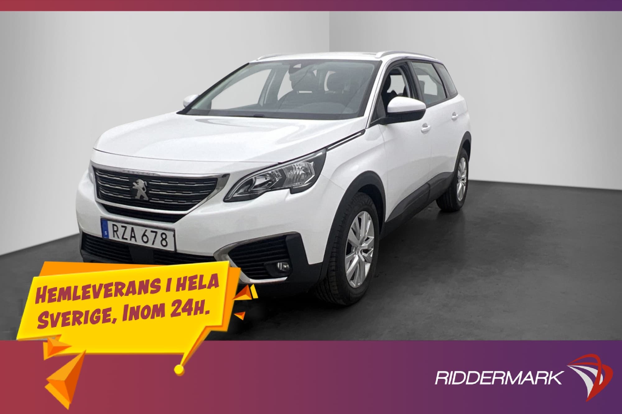 Peugeot 5008 120hk Active 7 Sits Cockpit Sensorer CarPlay