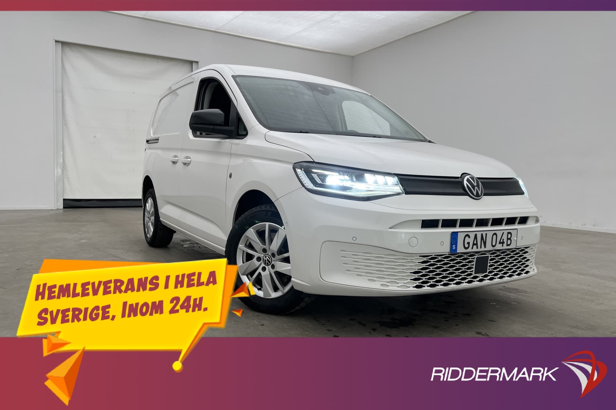 Volkswagen Caddy Värm Cockpit Drag CARPLAY LED B-Kamera Moms