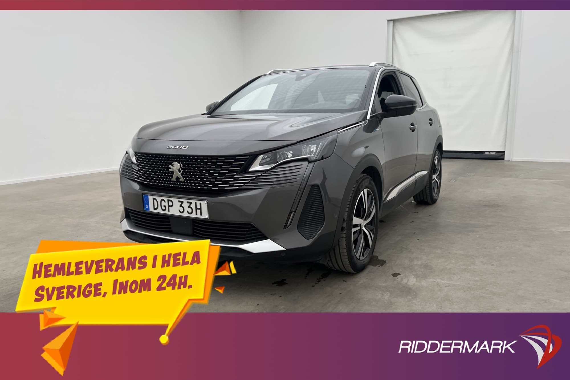Peugeot 3008 HYBDRID4 AWD GT Cockpit Dragkrok Cockpit MOMS