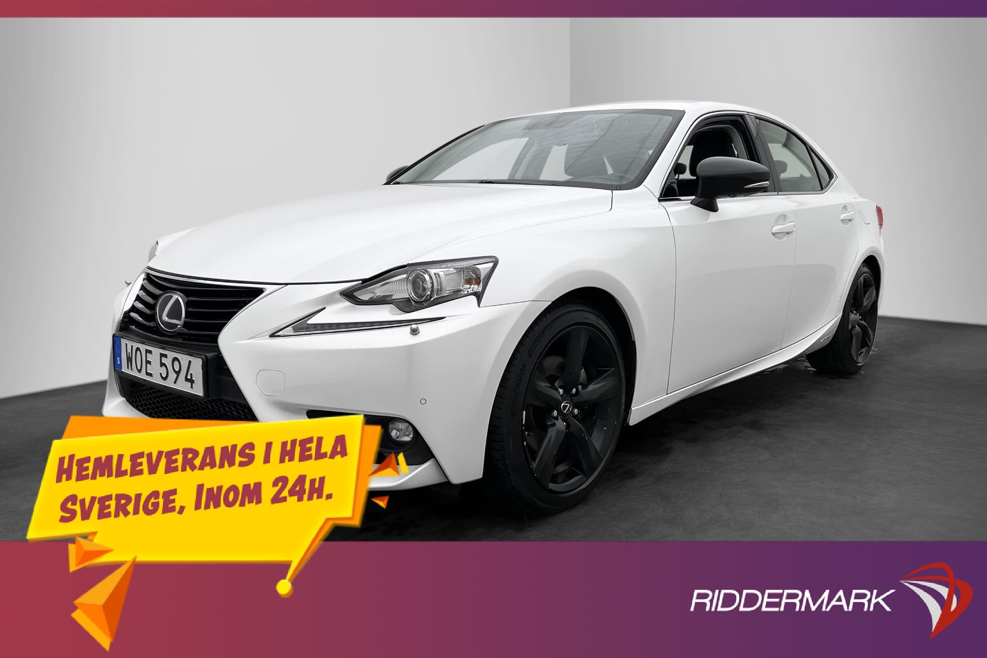 Lexus IS 300h 2.5 CVT 223hk Sport Kamera Halvskinn Rattvärme