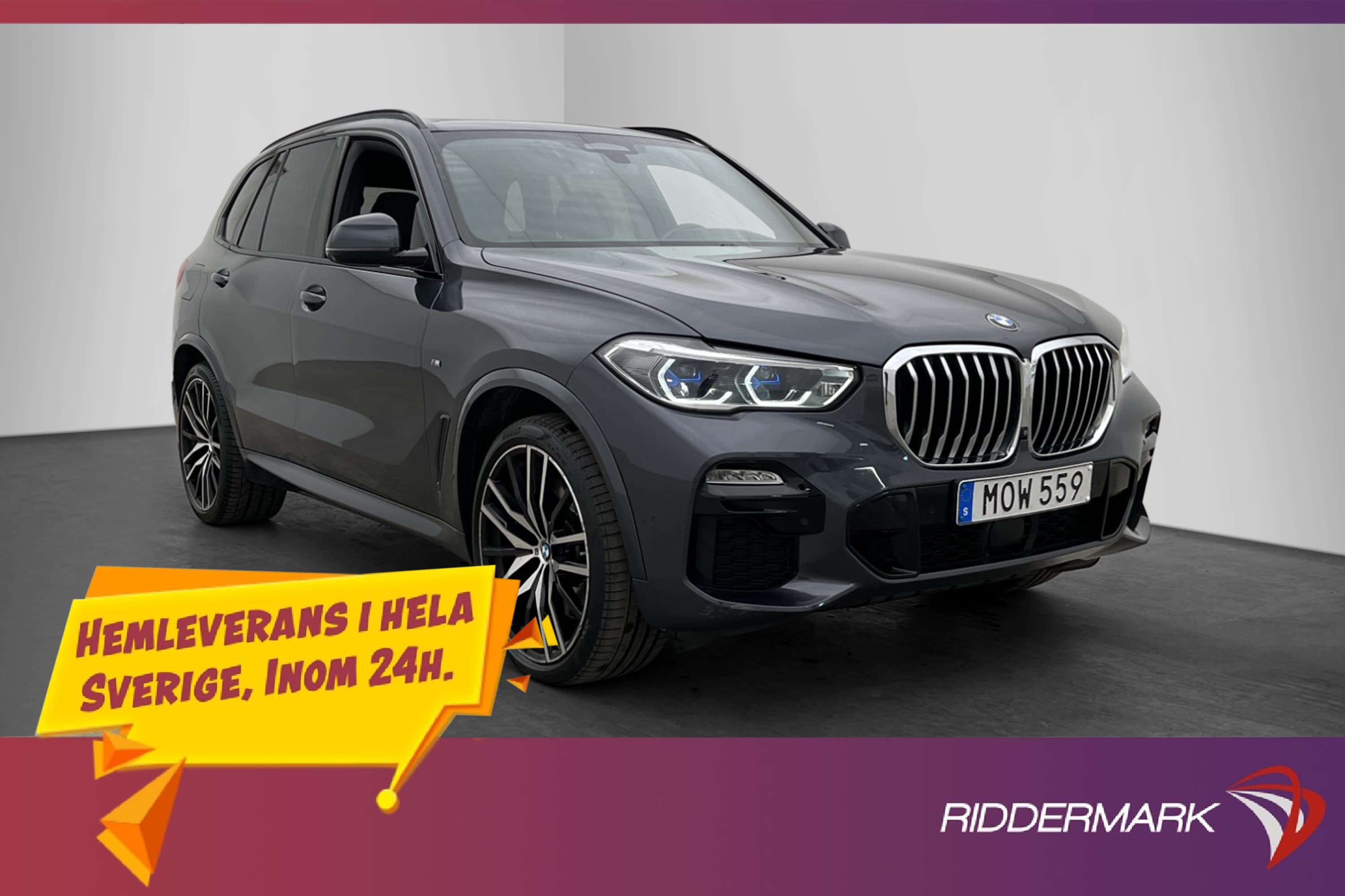 BMW X5 xDrive40i 340hk M Sport Pano Sky Laser HuD Navi H/K 