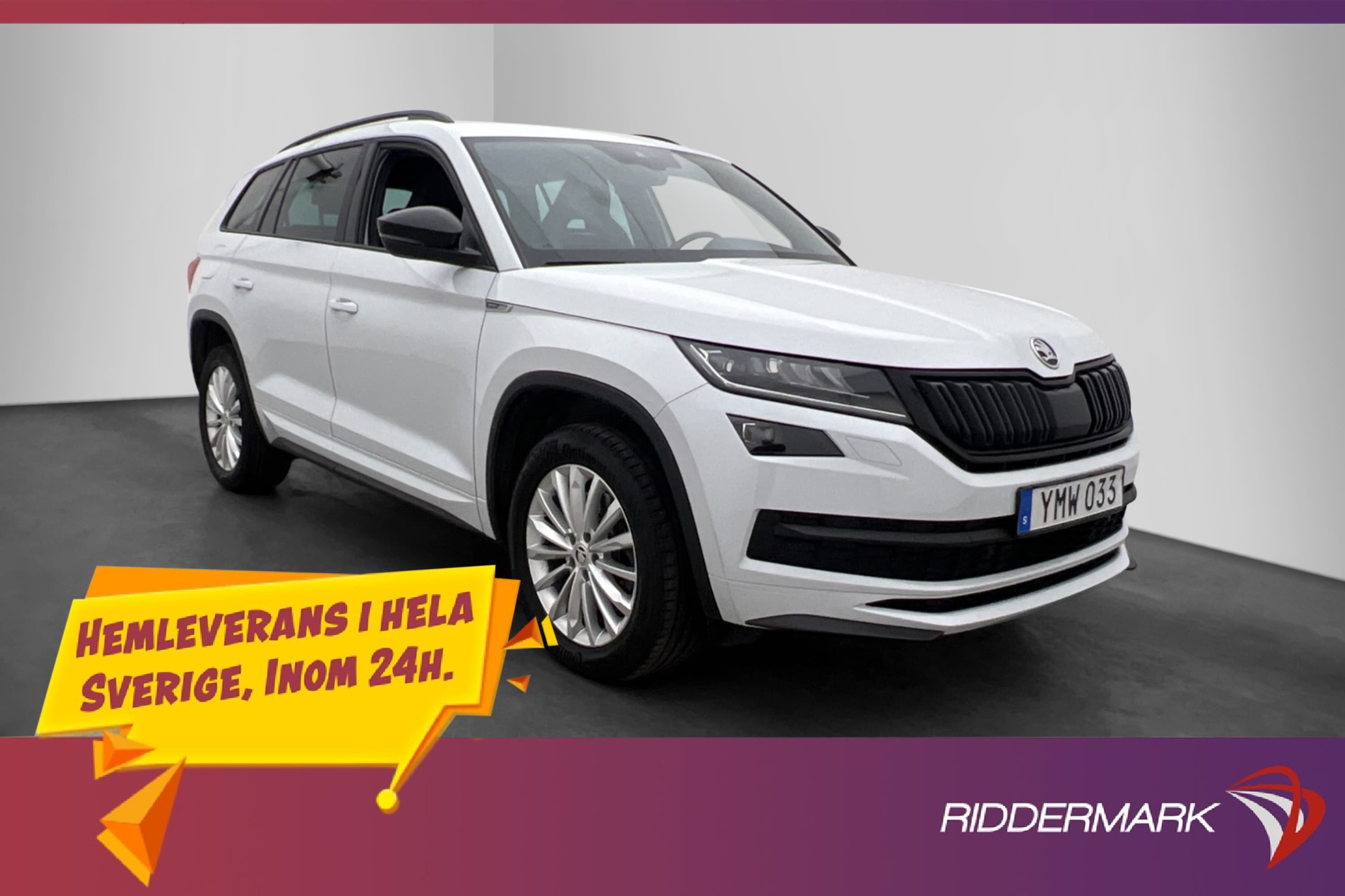 Skoda Kodiaq 4x4 180hk Sportline Canton Värmare Drag Kamera