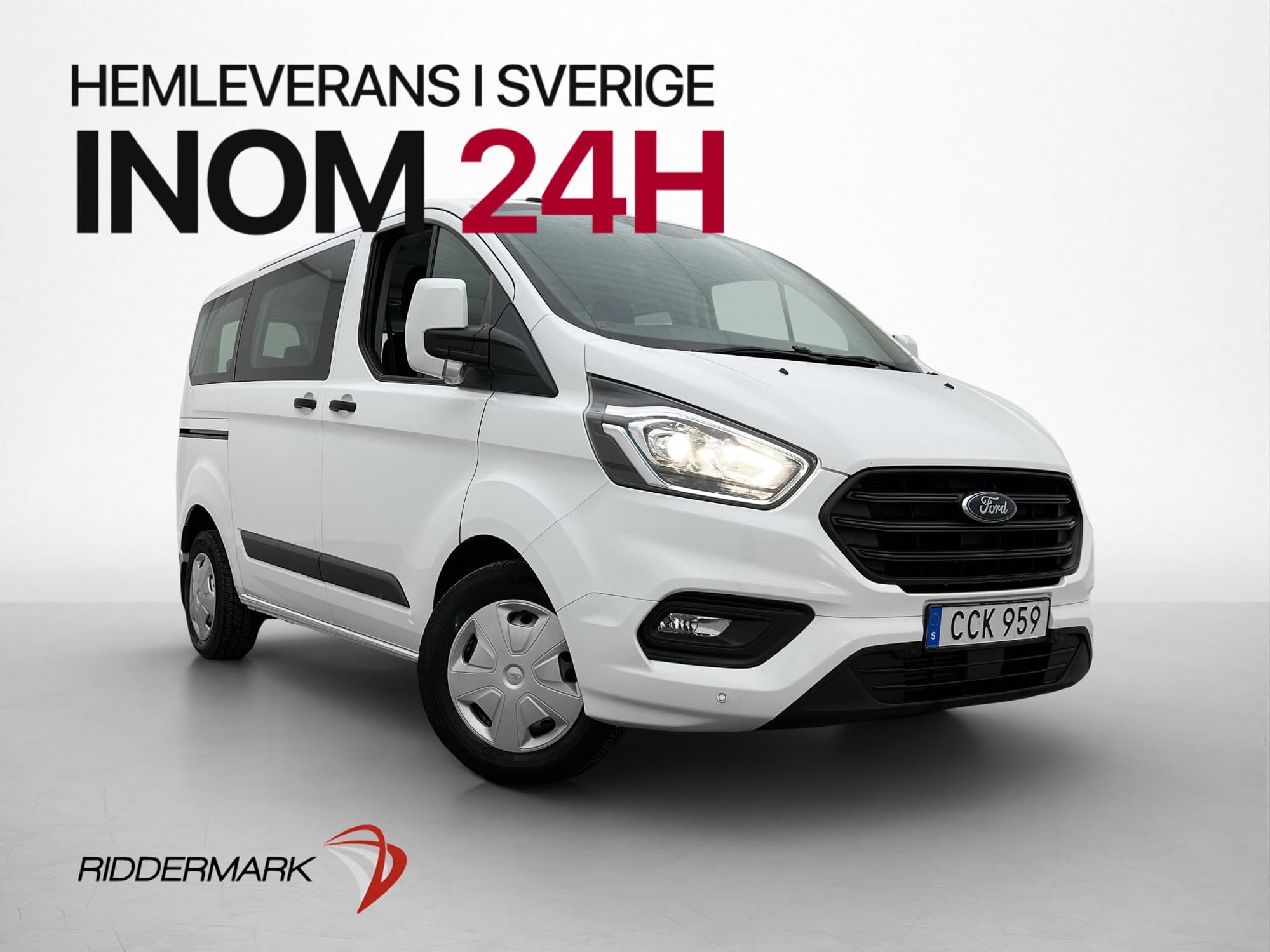 Ford Transit Custom Kombi 130hk Värmare PDC 9-Sits MOMS