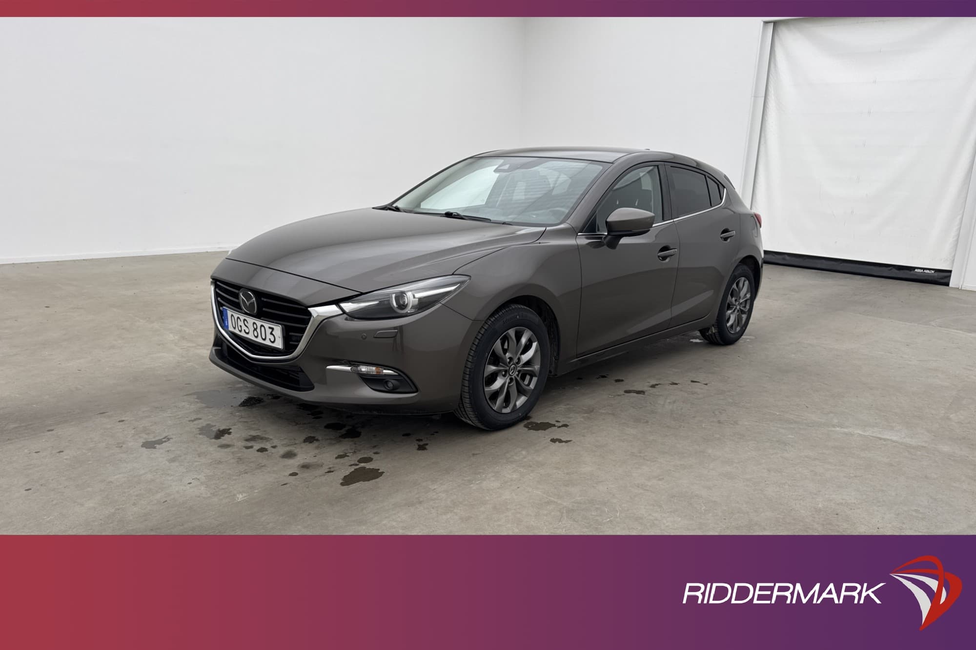 Mazda 3 Sport 150hk BOSE HUD Kamera Drag Navi Skinn Elstol