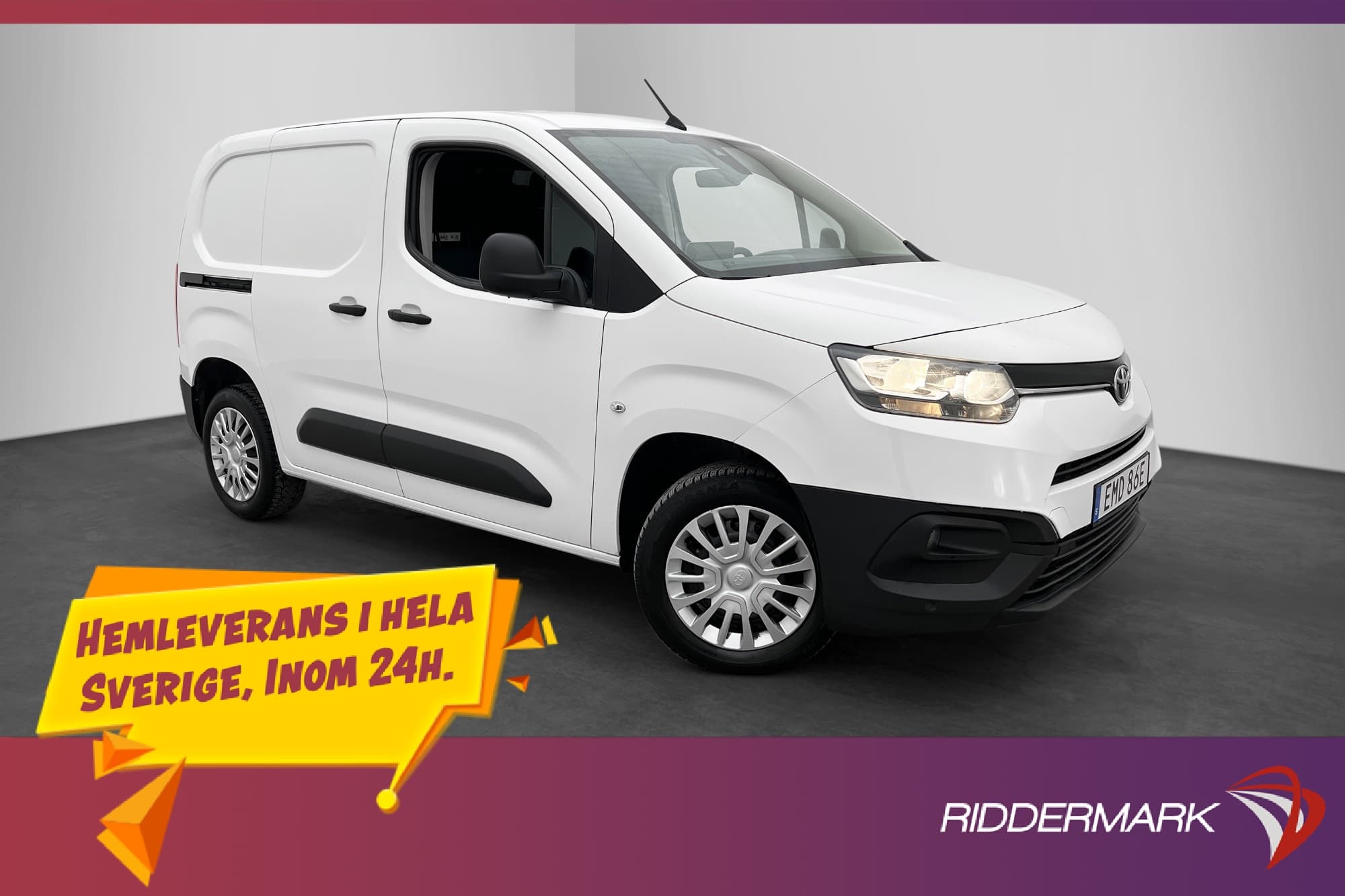 Toyota ProAce City 1.2 130hk B-Kamera CARPLAY Moms 1-Brukare