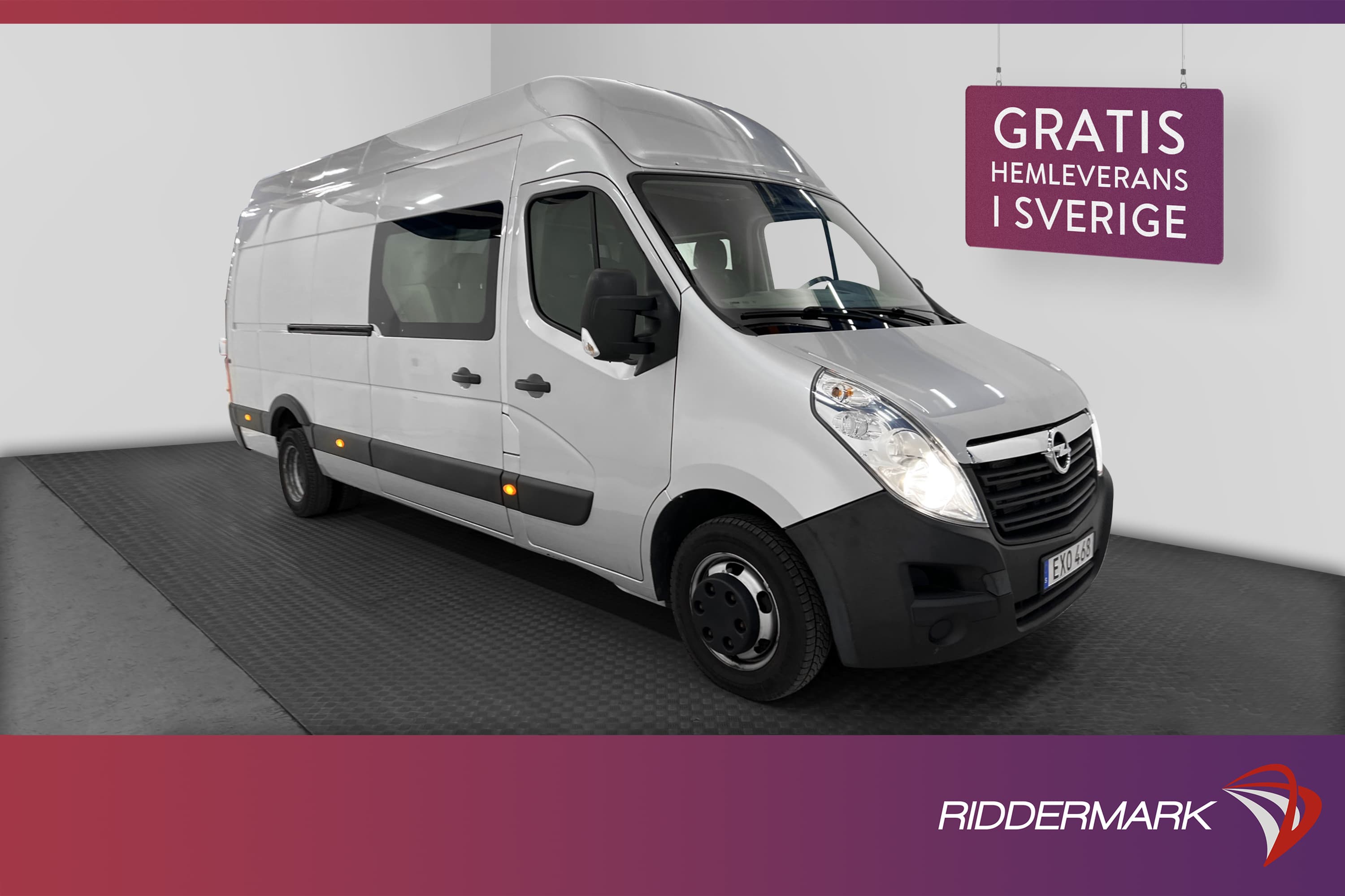 Opel Movano CrewVan L3H3 2.3 163hk 6-Sits Drag 1-Brukare