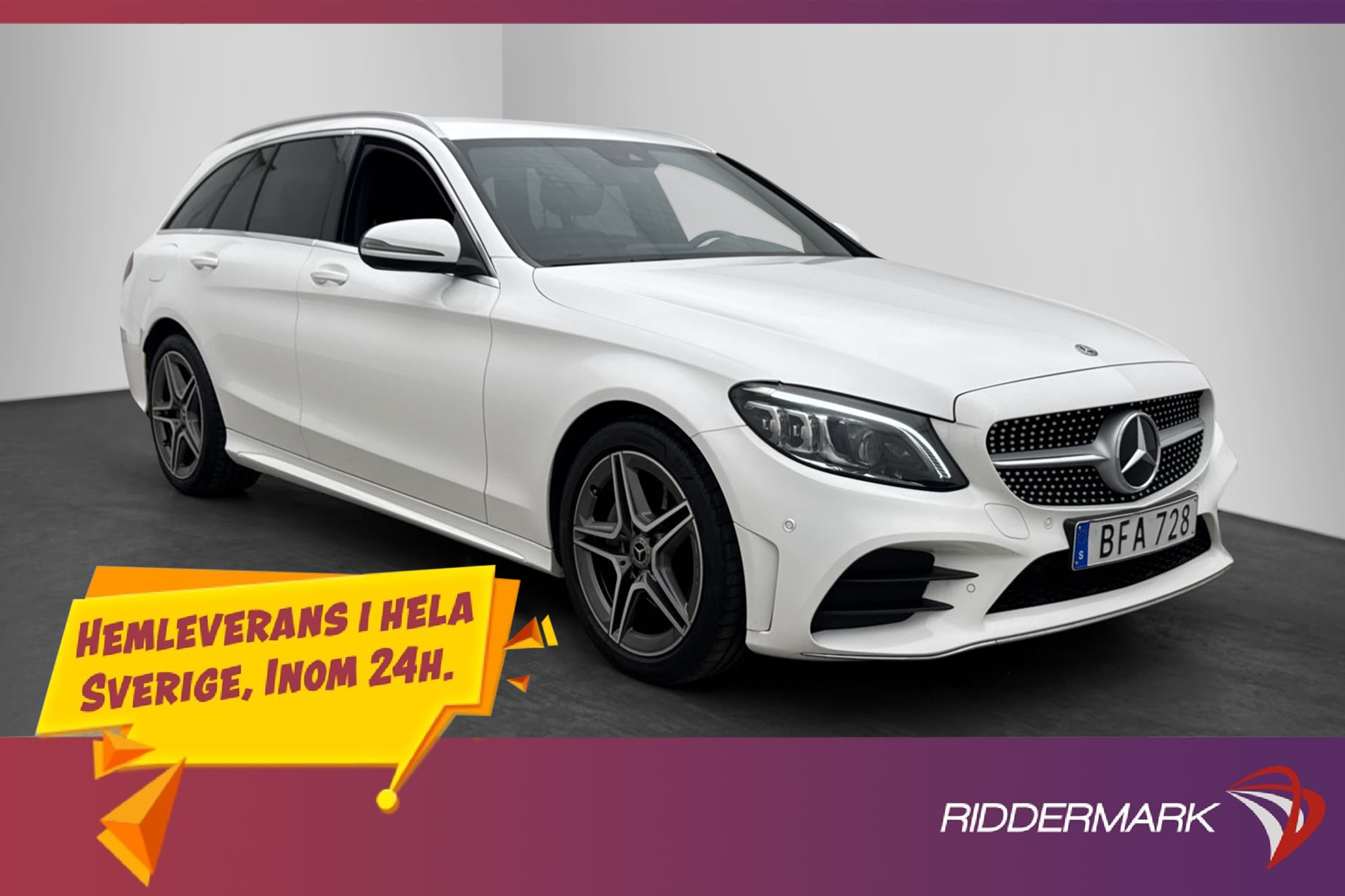 Mercedes-Benz C 200 T 150hk AMG Cockpit Kamera Dragkrok