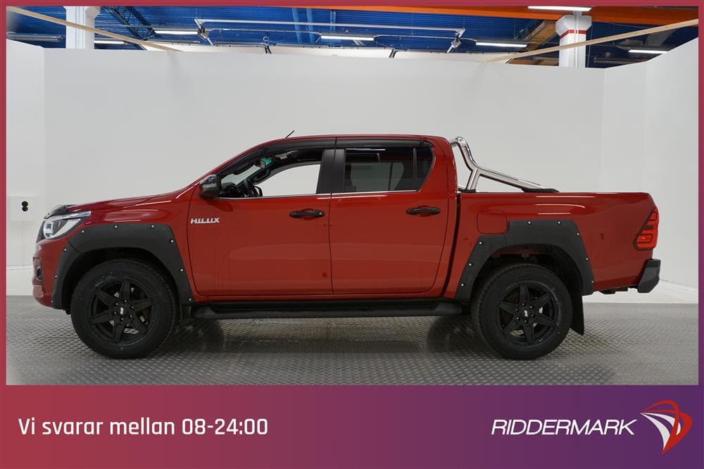 Toyota Hilux 2.4 D Aut 4WD 150hk Eu6 Breddare Premium Moms